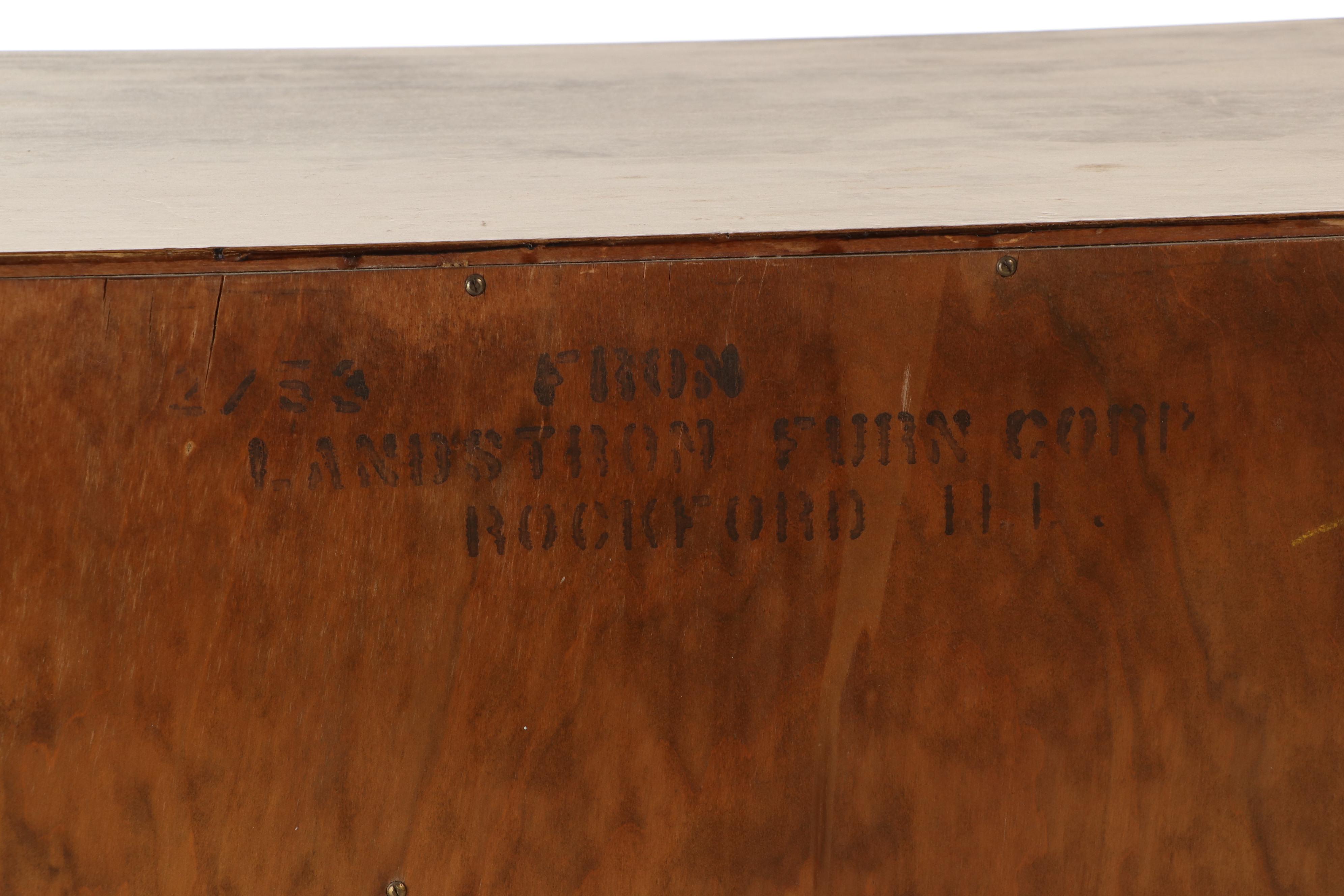 Landstrom Furniture Mid Century Modern Mahogany Five-Drawer Chest