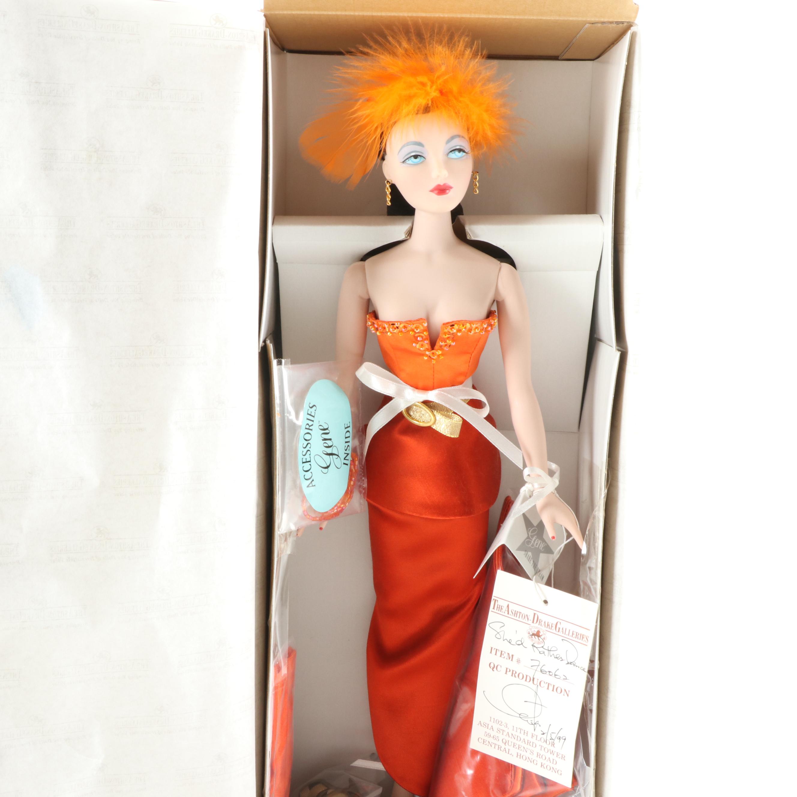 Gene Vinyl Dolls "Broadway Medley" and "She'd Rather Dance" with Outfits, COAs