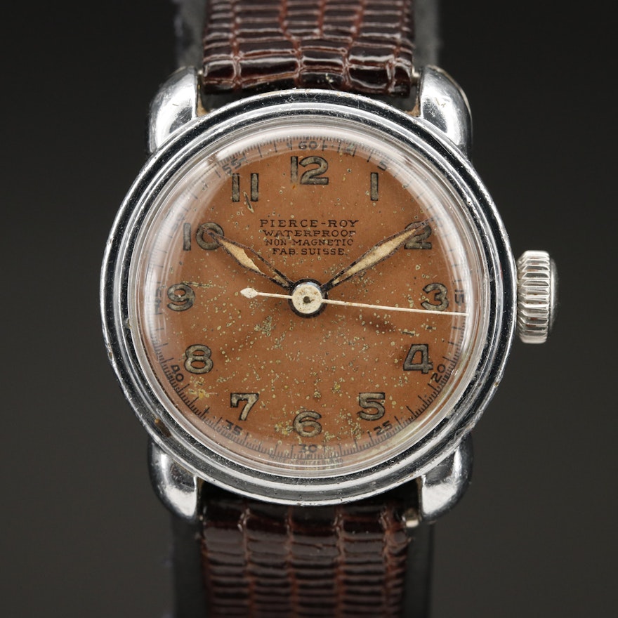 Vintage Pierce - Roy Swiss Stainless Steel Wristwatch