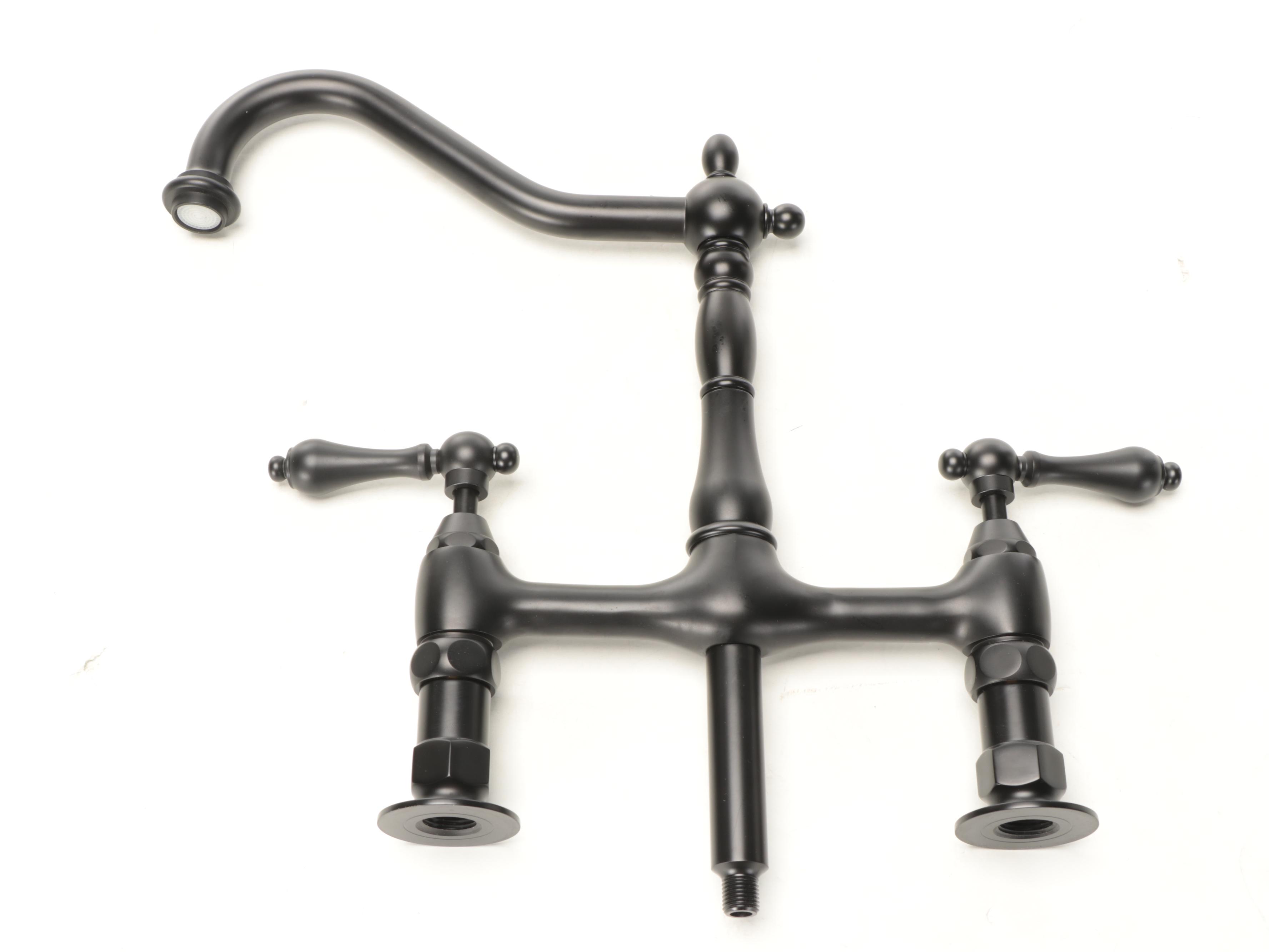 Farmhouse Sink, Kitchen Faucet, 2" Wall-Mount Coupler, Garbage Disposal Flange