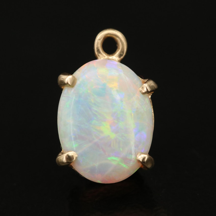 14K Opal Pendant
