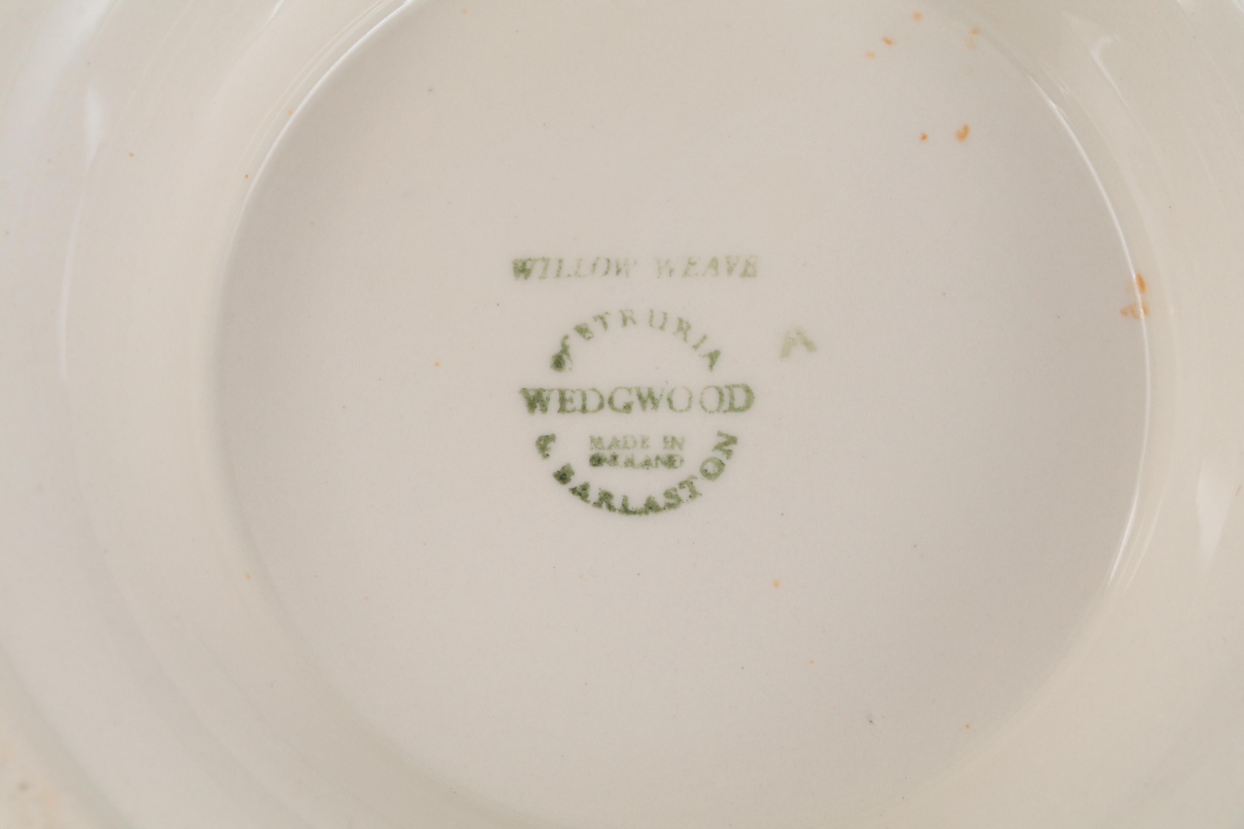 Wedgwood "Willow Weave" Bone China Serveware, 1964-1972