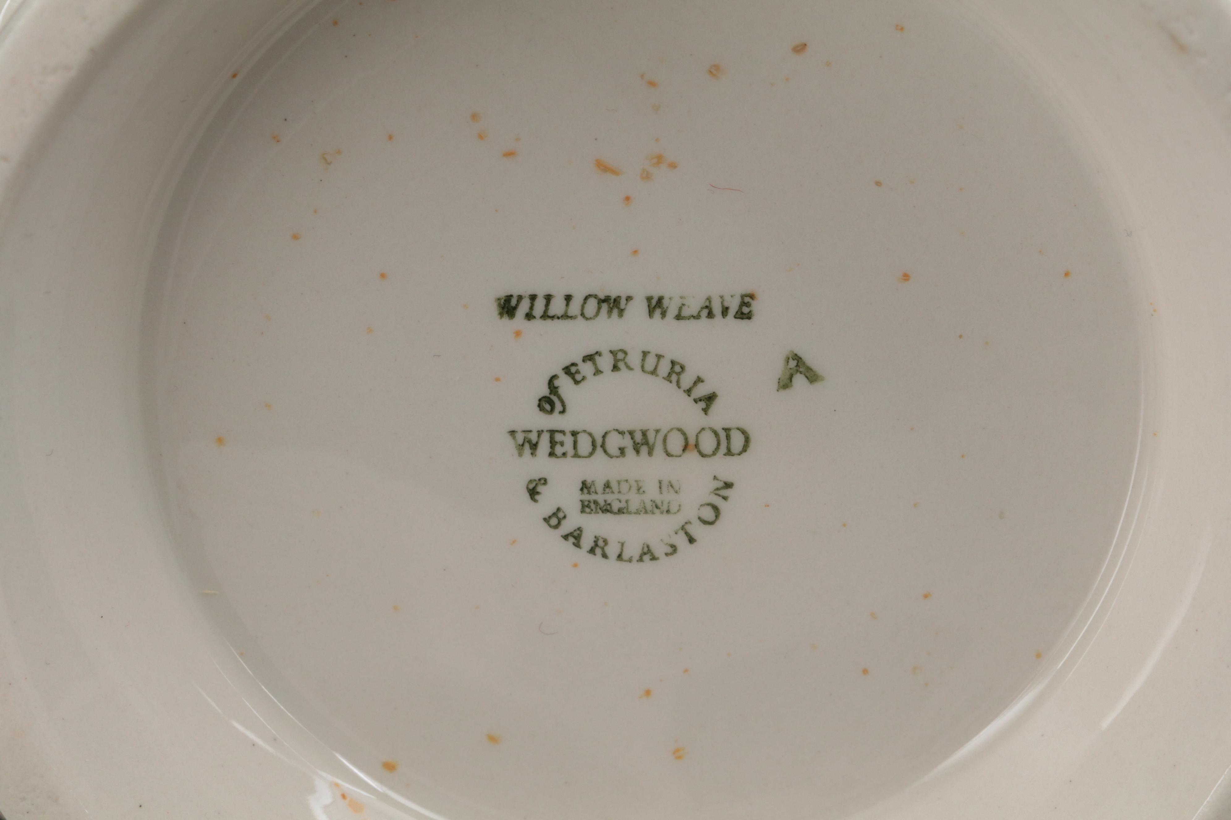 Wedgwood "Willow Weave" Bone China Serveware, 1964-1972