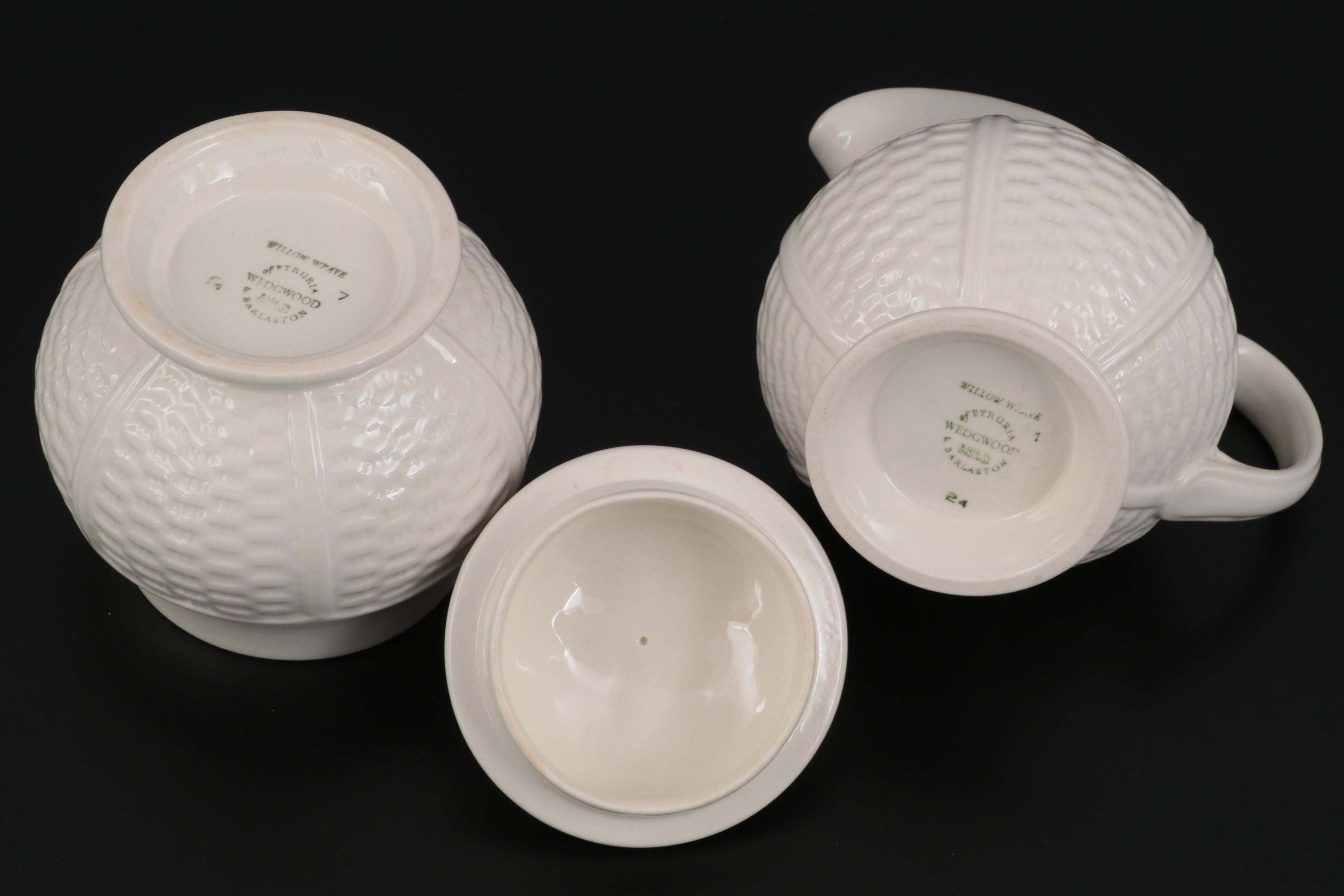 Wedgwood "Willow Weave" Bone China Serveware, 1964-1972