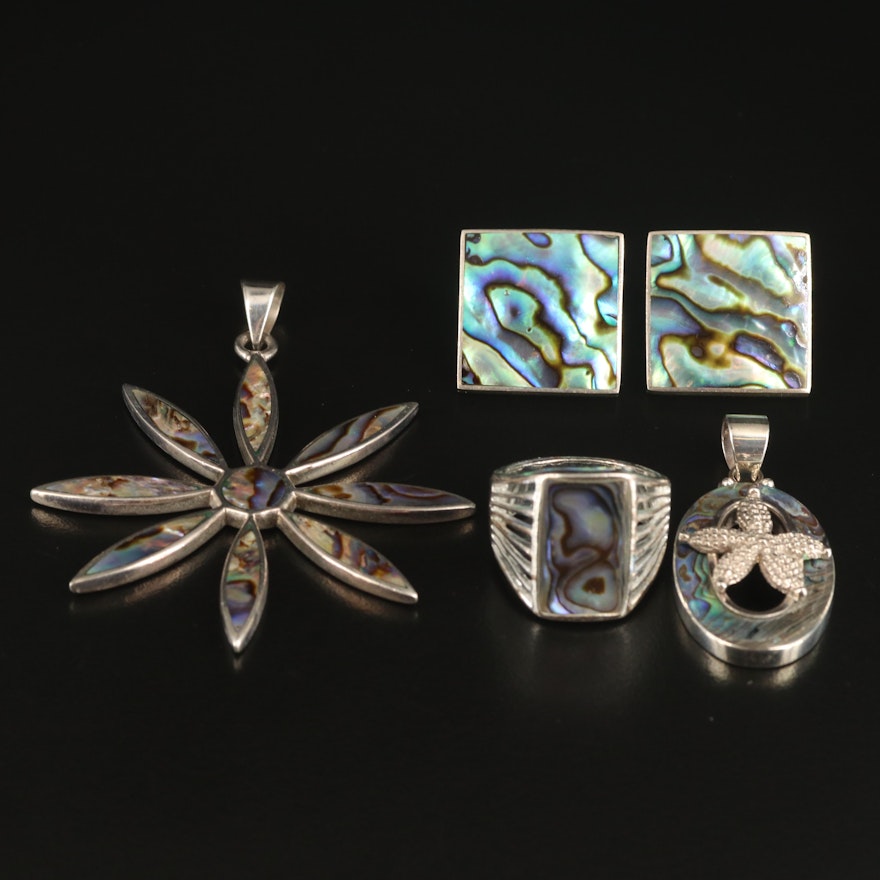 Sterling Abalone Jewelry Selection