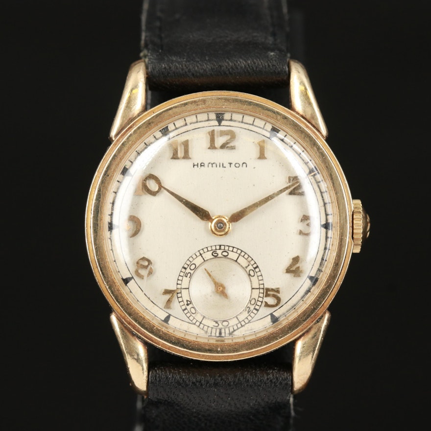 1927 Hamilton 10K Gold Filled Stem Wind Wristwatch