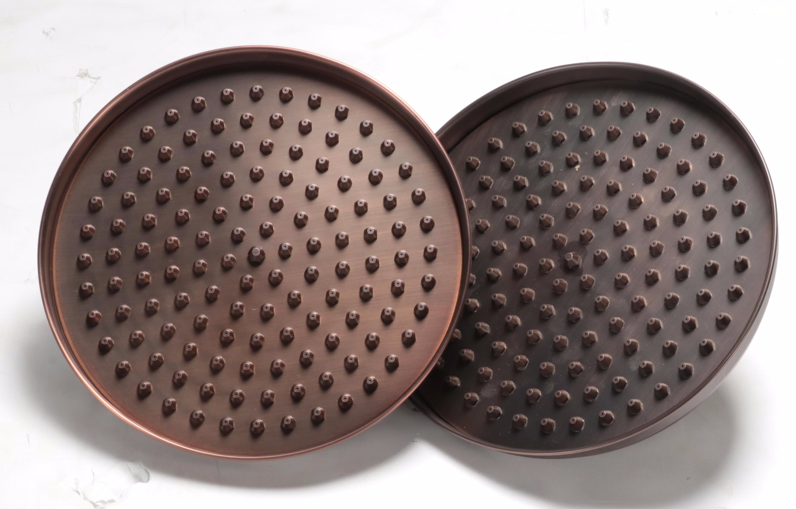 Two 10" Rainfall Showerheads, 3-Way Diverter, Swivel Body Spray, 60" Hose