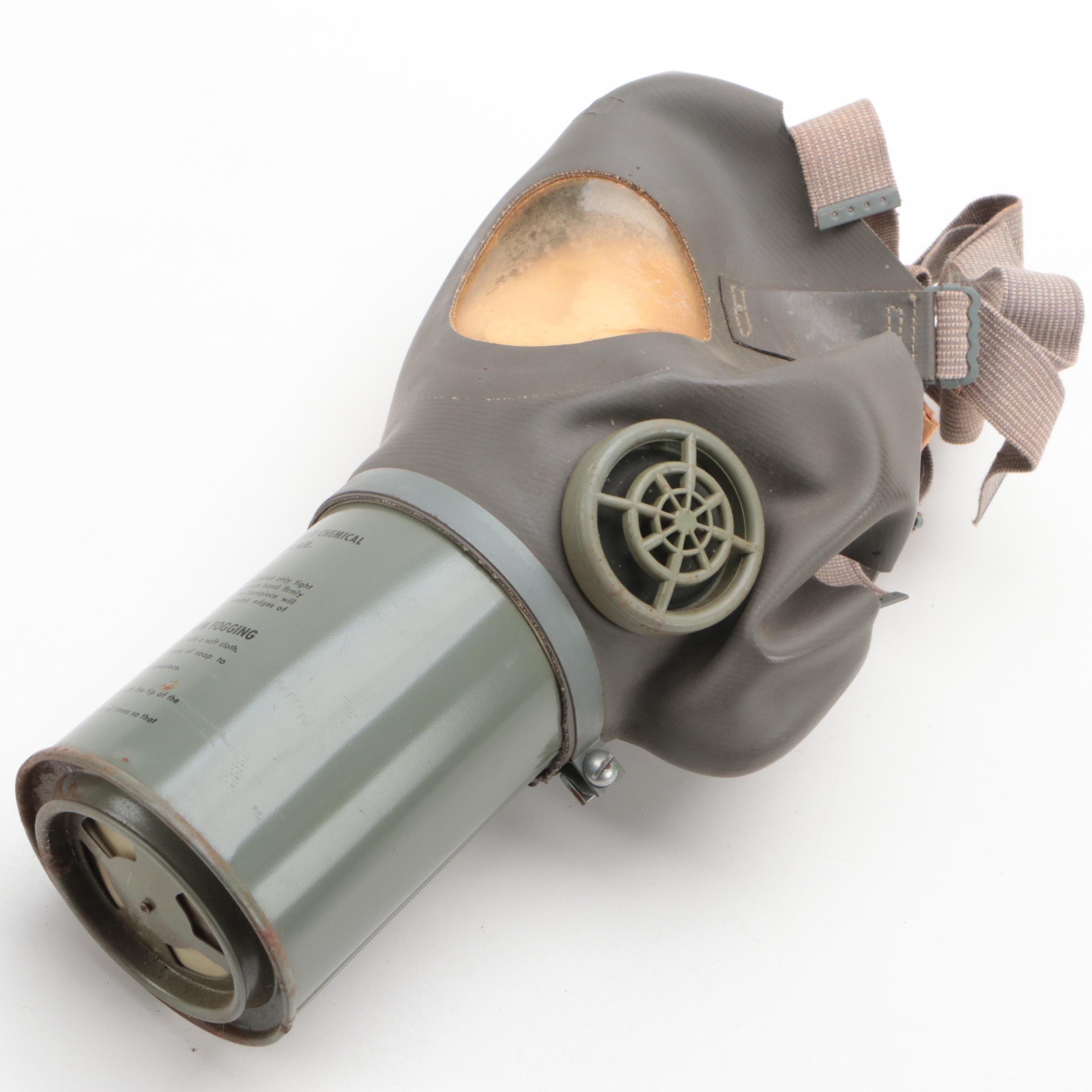 Elkhart Brass Mfg. Co Brass Nozzle, Military Noncombatant Gas Mask, Brass Bell