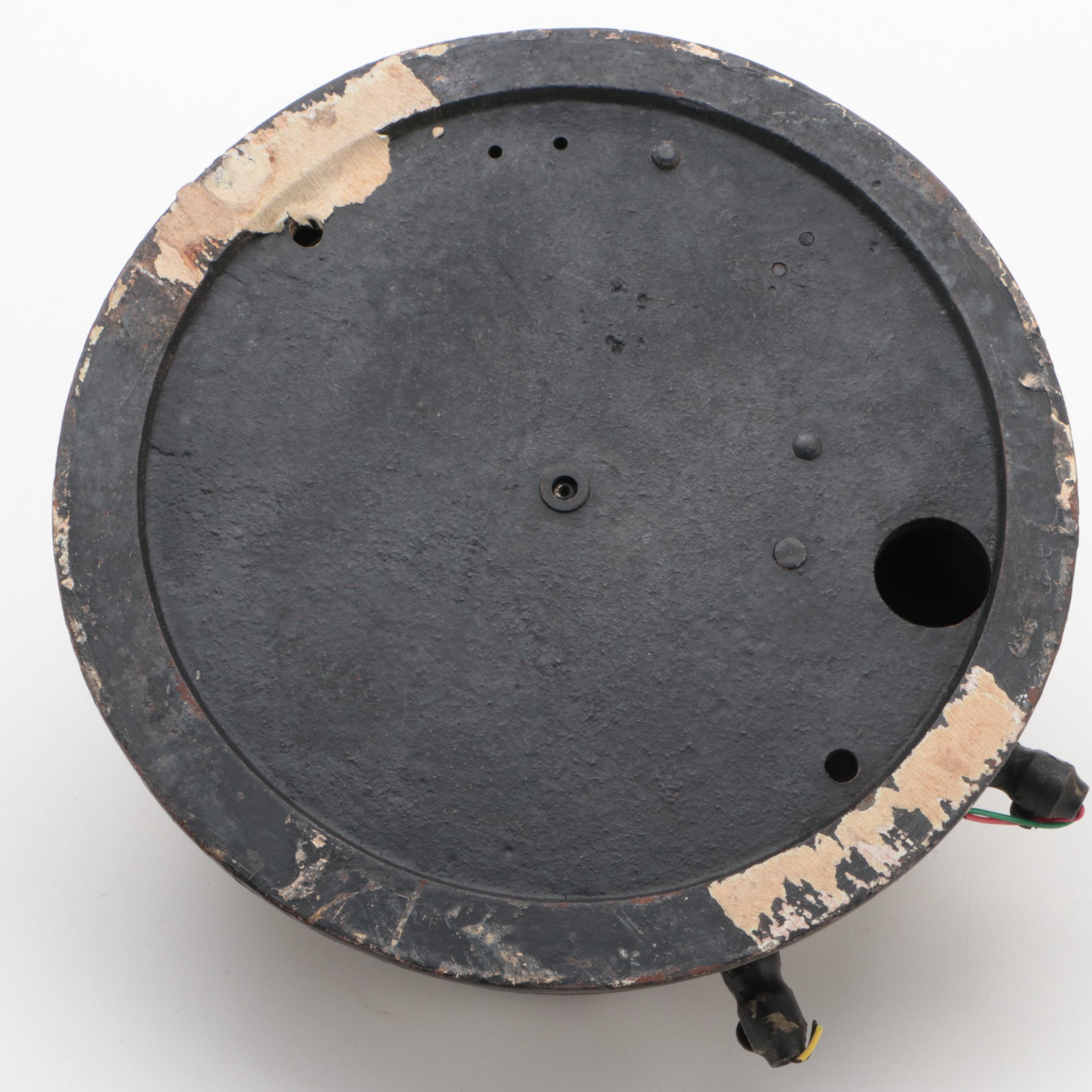 Elkhart Brass Mfg. Co Brass Nozzle, Military Noncombatant Gas Mask, Brass Bell