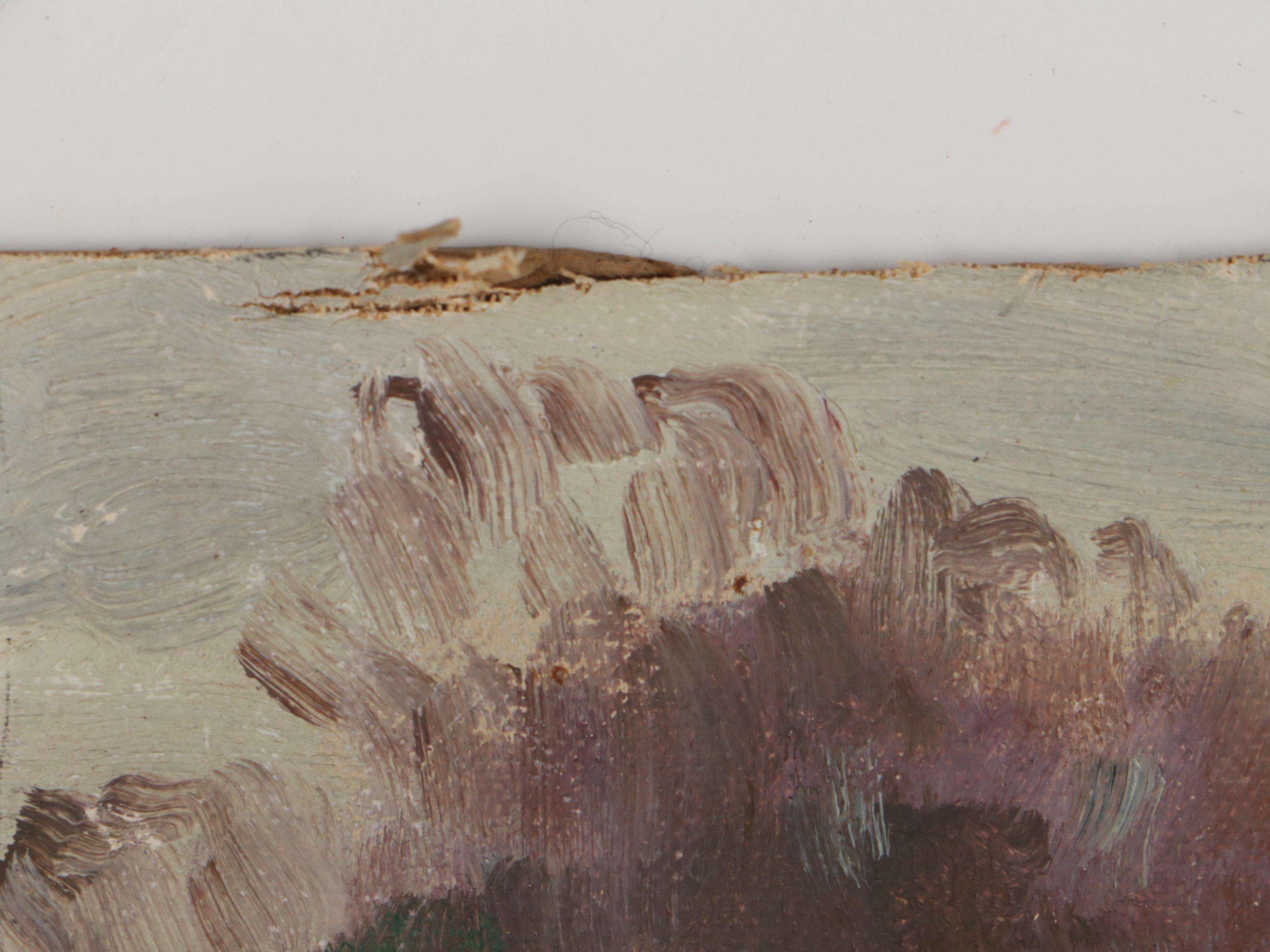 Landscape Oil Painting of a Stream, 1939