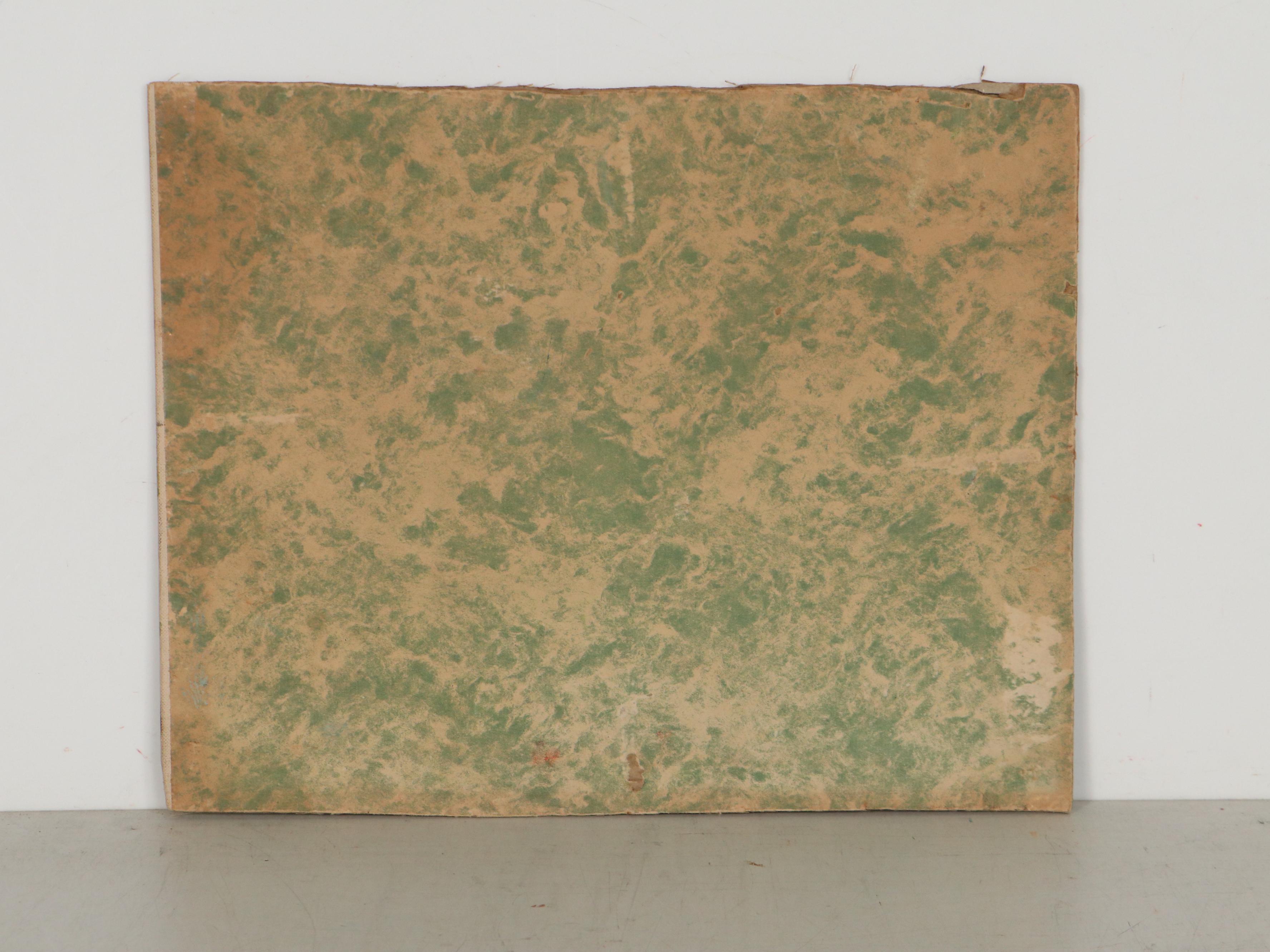 Landscape Oil Painting of a Stream, 1939