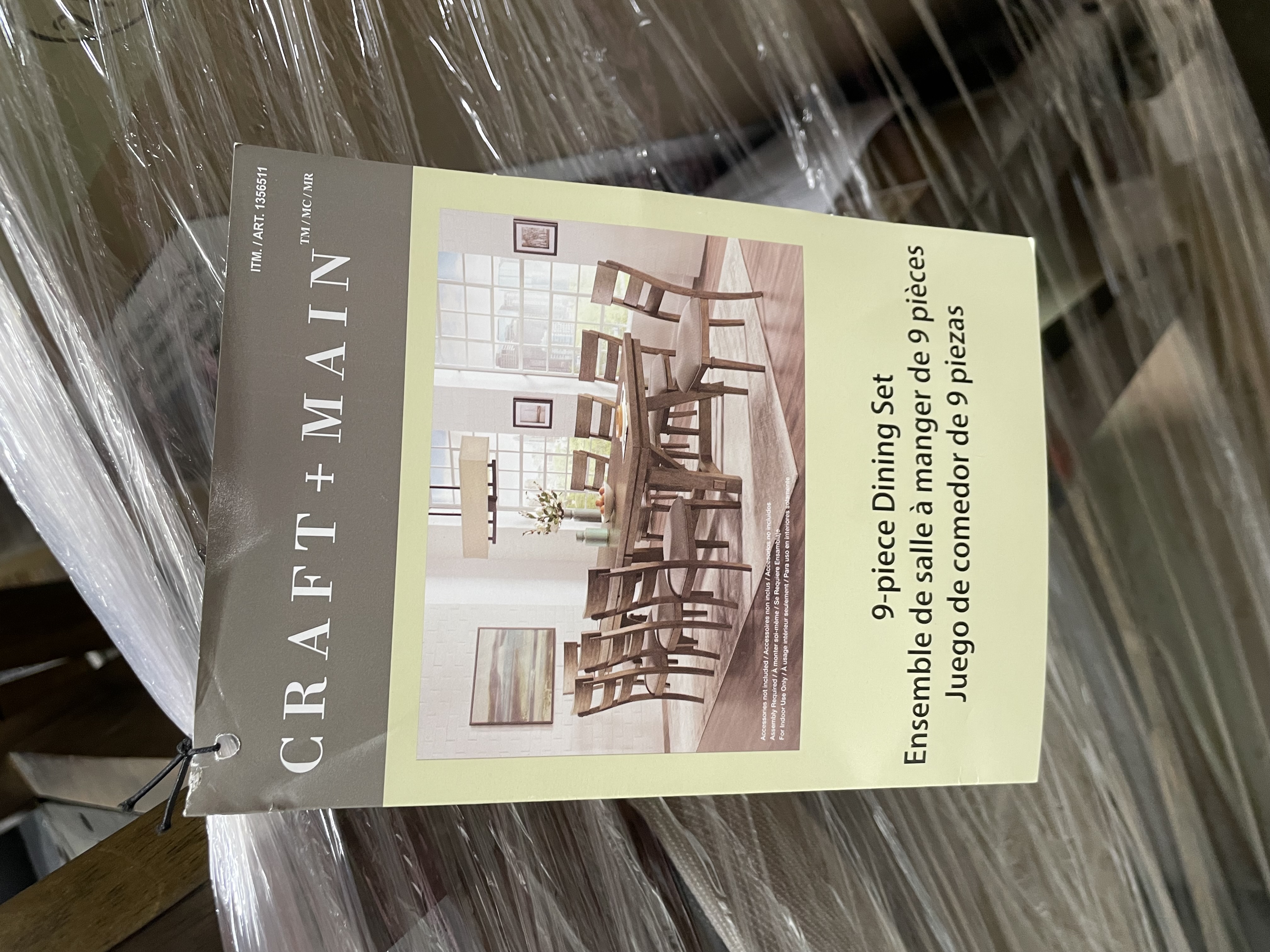 Craft & Main "Brookwood" Nine-Piece Dining Set