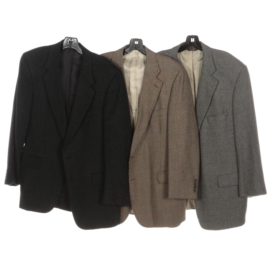 Men's Paul Stuart Cashmere Blazer and Hickey-Freeman Camel Hair Blazer