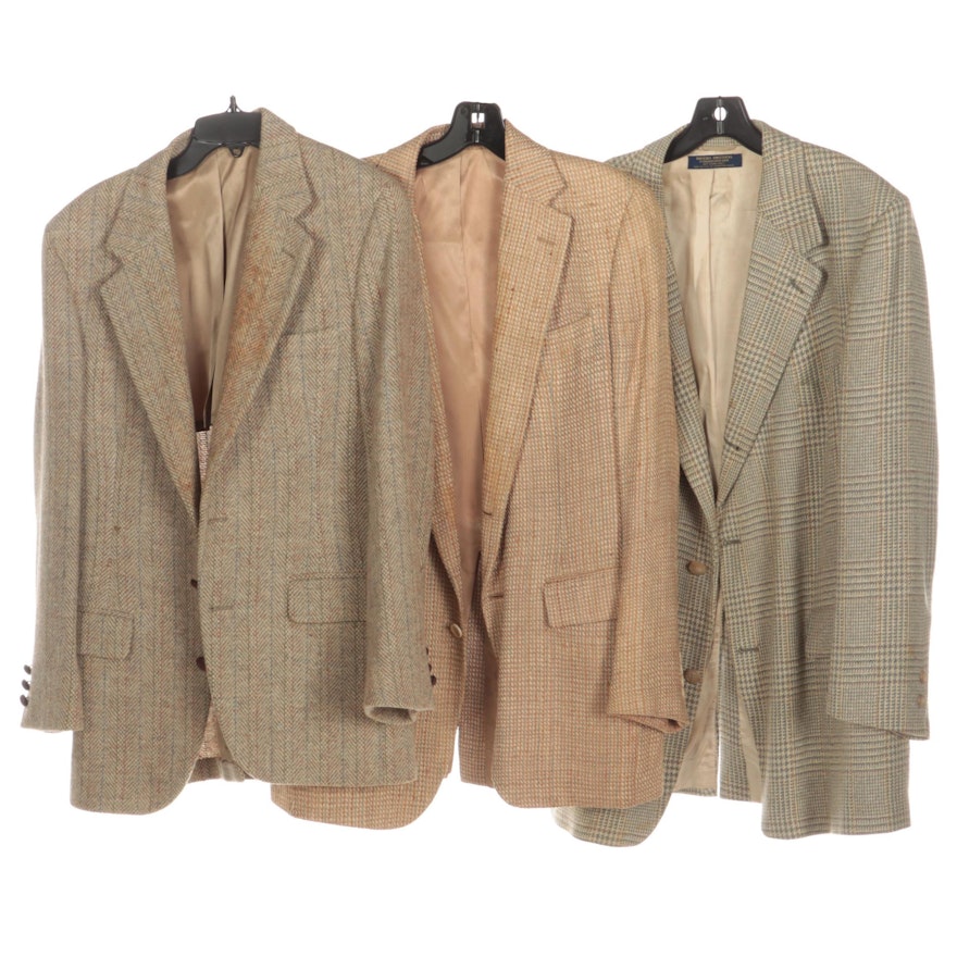 Brooks Brothers, Harris Tweed, and I.Magnin Tweed Sport Coats