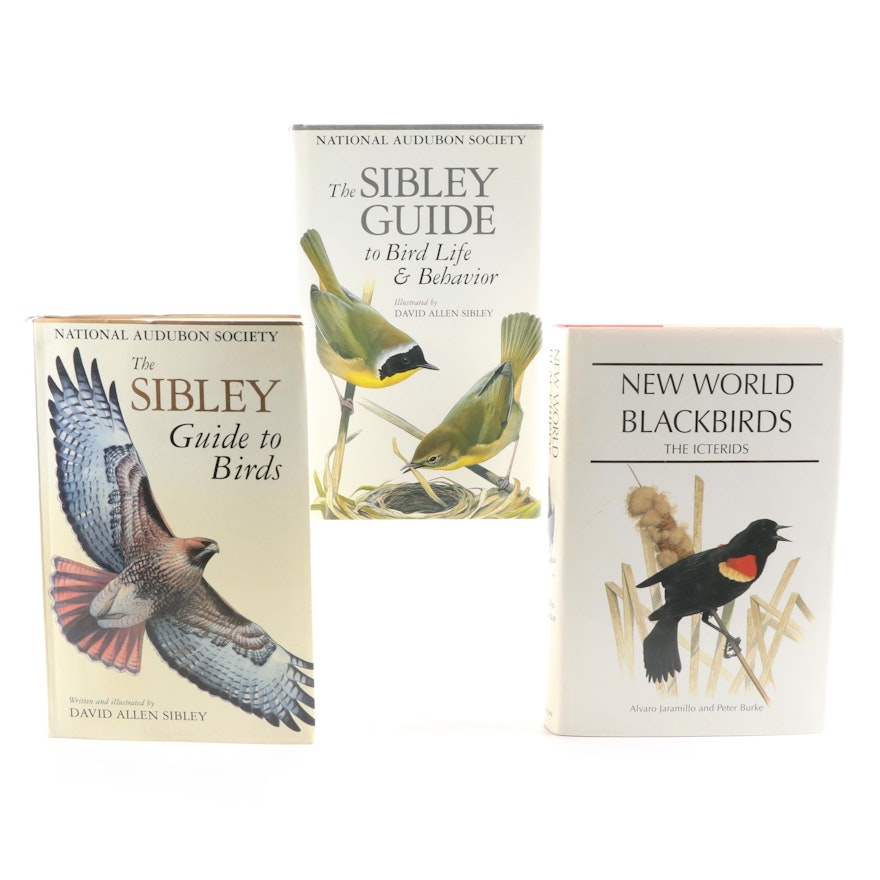 Signed First Edition "The Sibley Guide to Birds" and More Bird Guides