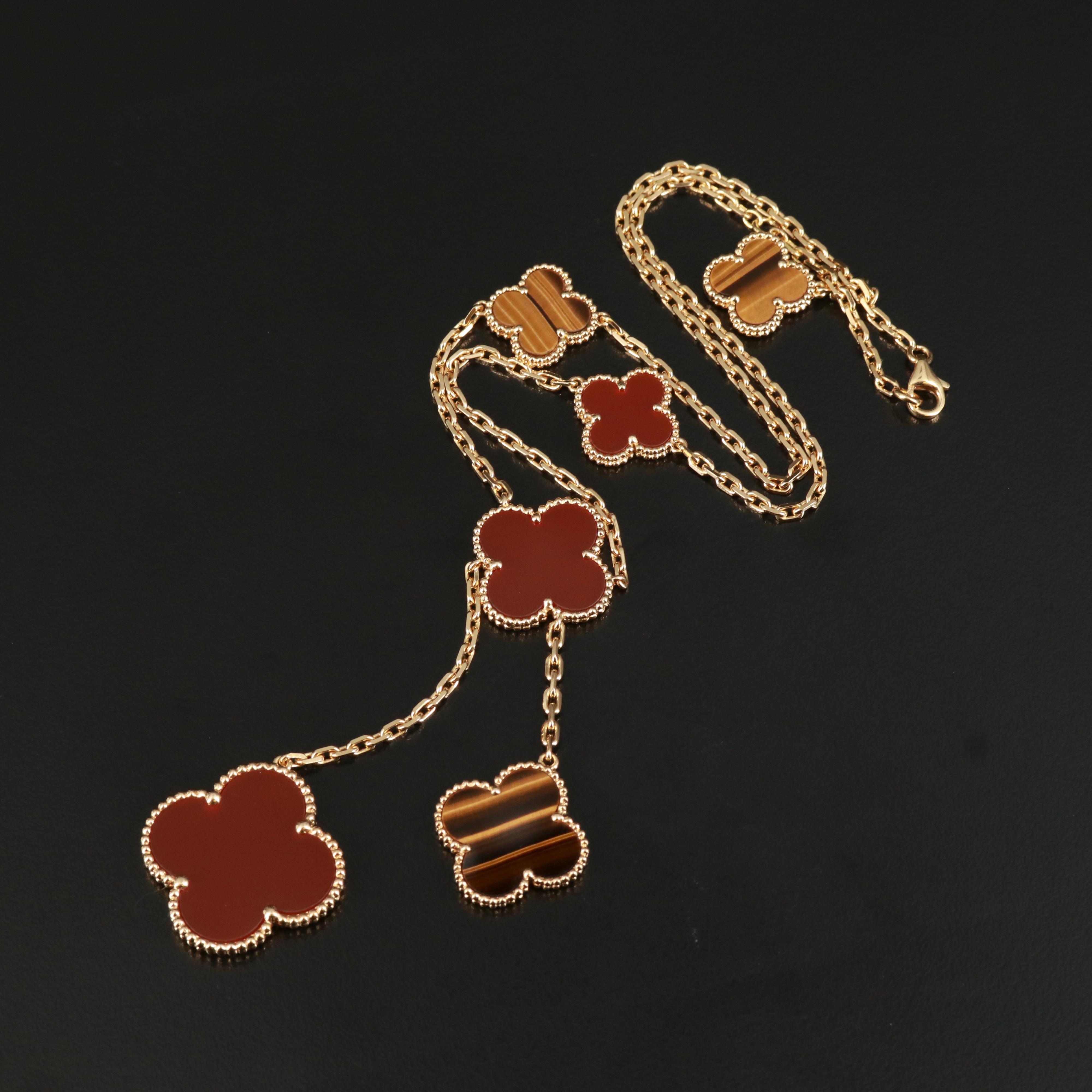 Van Cleef & Arpels "Magic Alhambra" 6 Motif Necklace