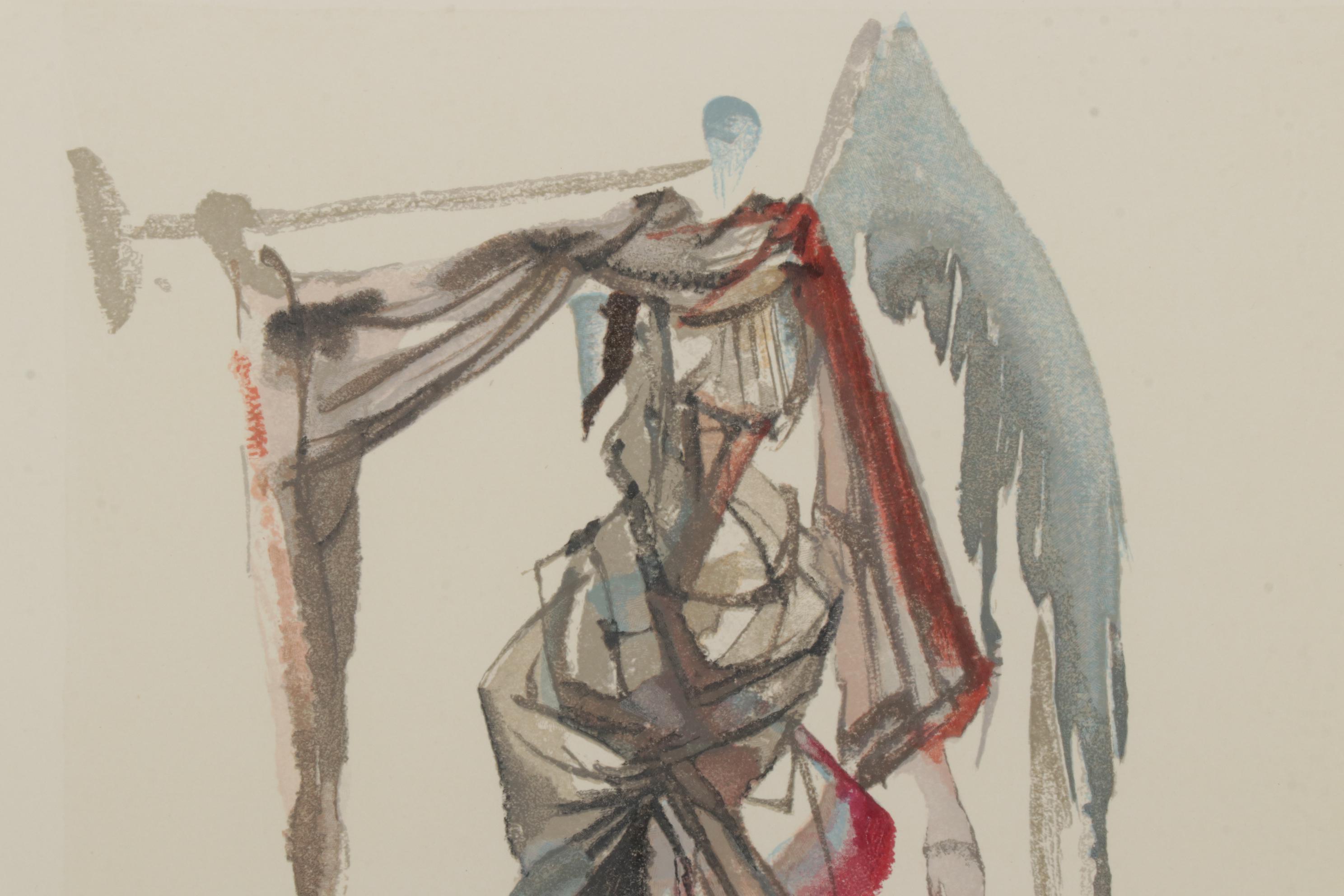 Salvador Dalí Wood Engraving "L’ange du soleil"