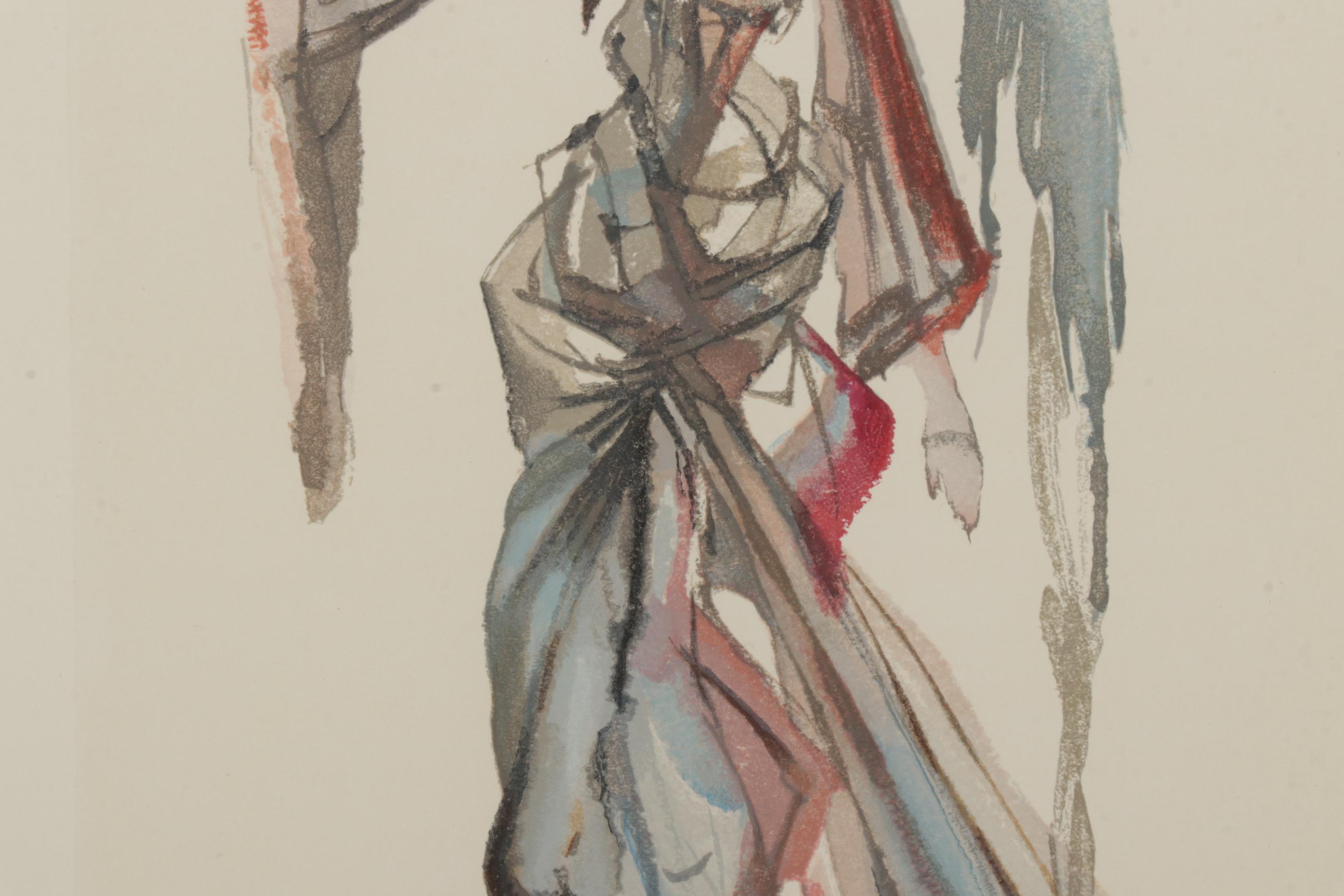 Salvador Dalí Wood Engraving "L’ange du soleil"