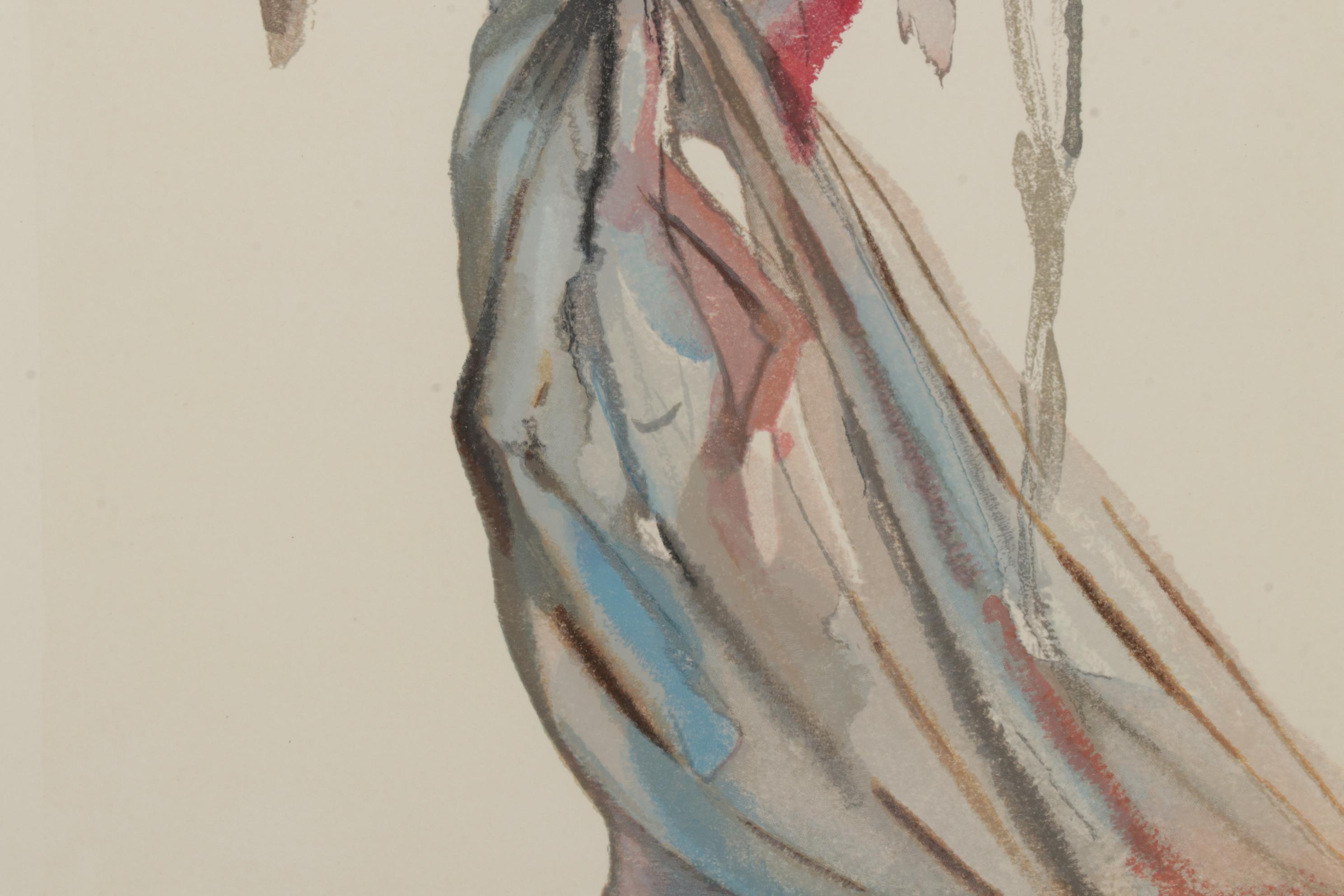 Salvador Dalí Wood Engraving "L’ange du soleil"