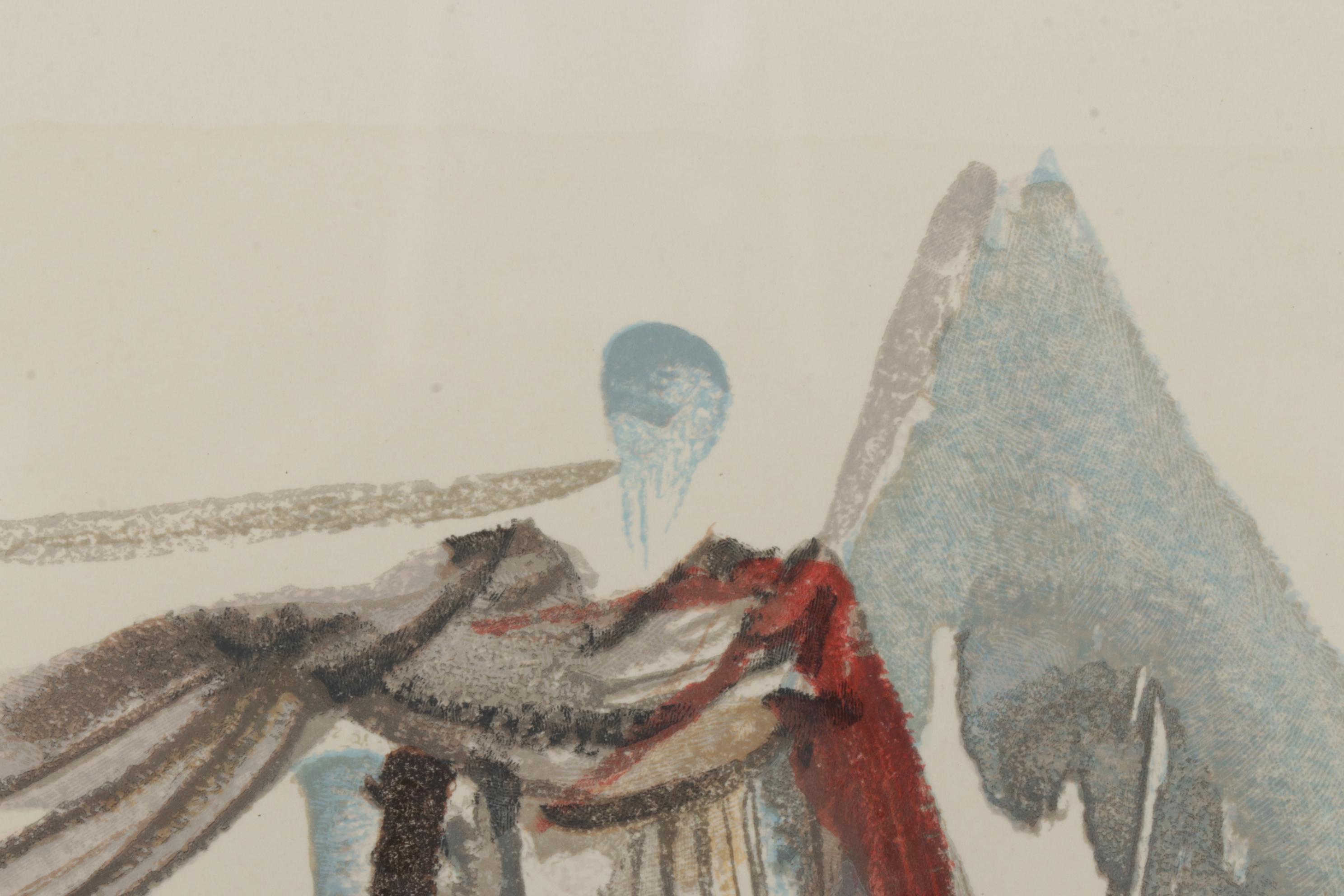 Salvador Dalí Wood Engraving "L’ange du soleil"