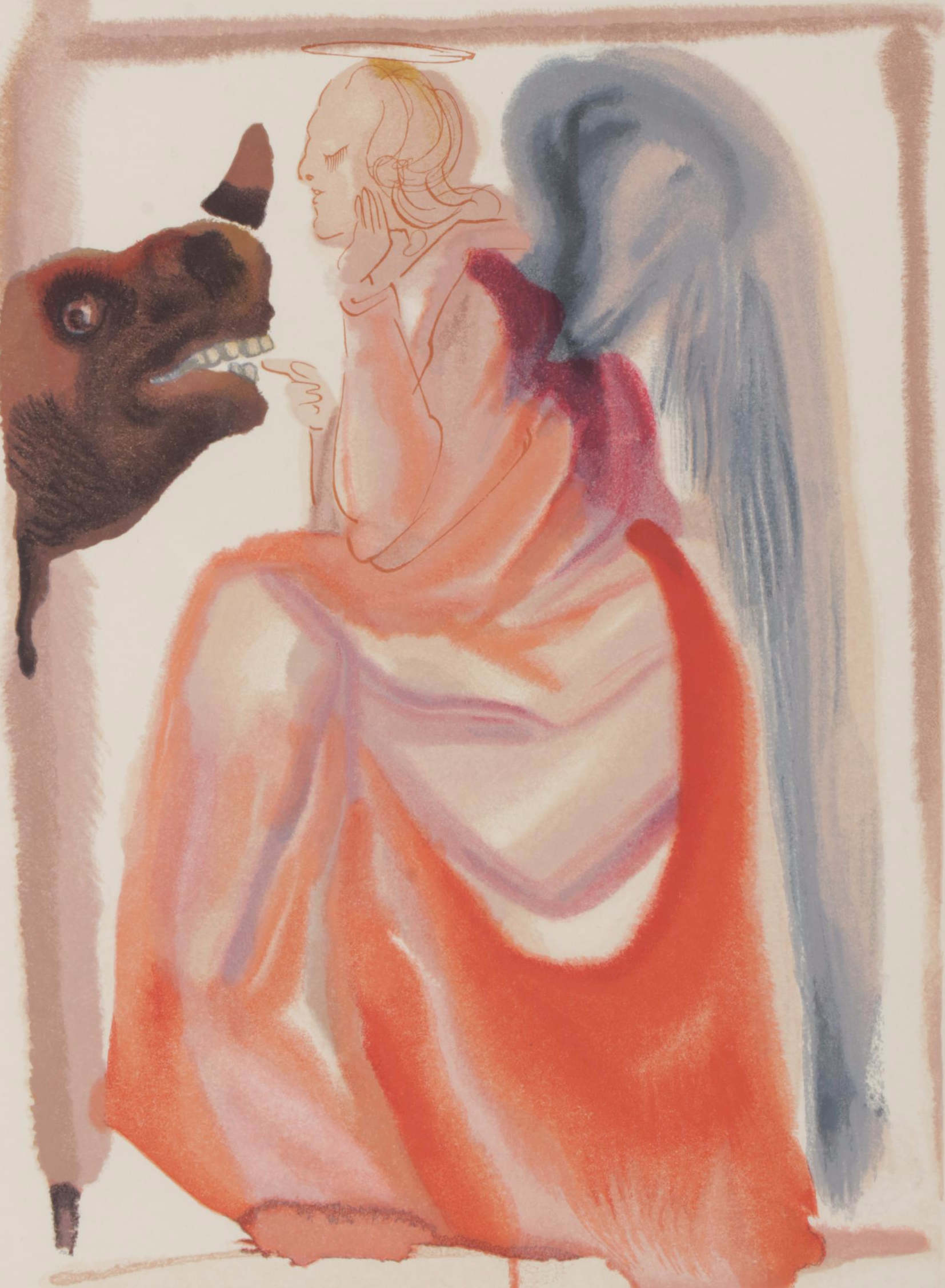 Salvador Dalí Wood Engraving "Le ciel de Mercure"