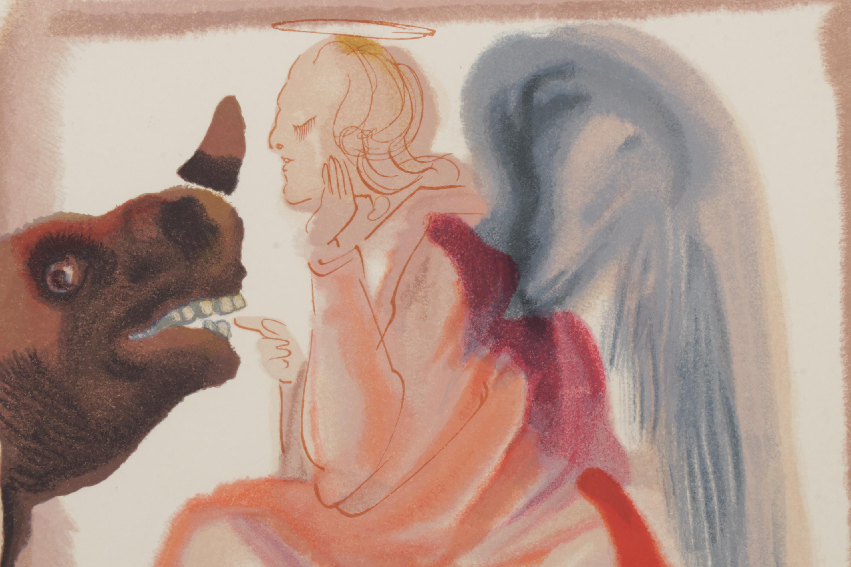 Salvador Dalí Wood Engraving "Le ciel de Mercure"