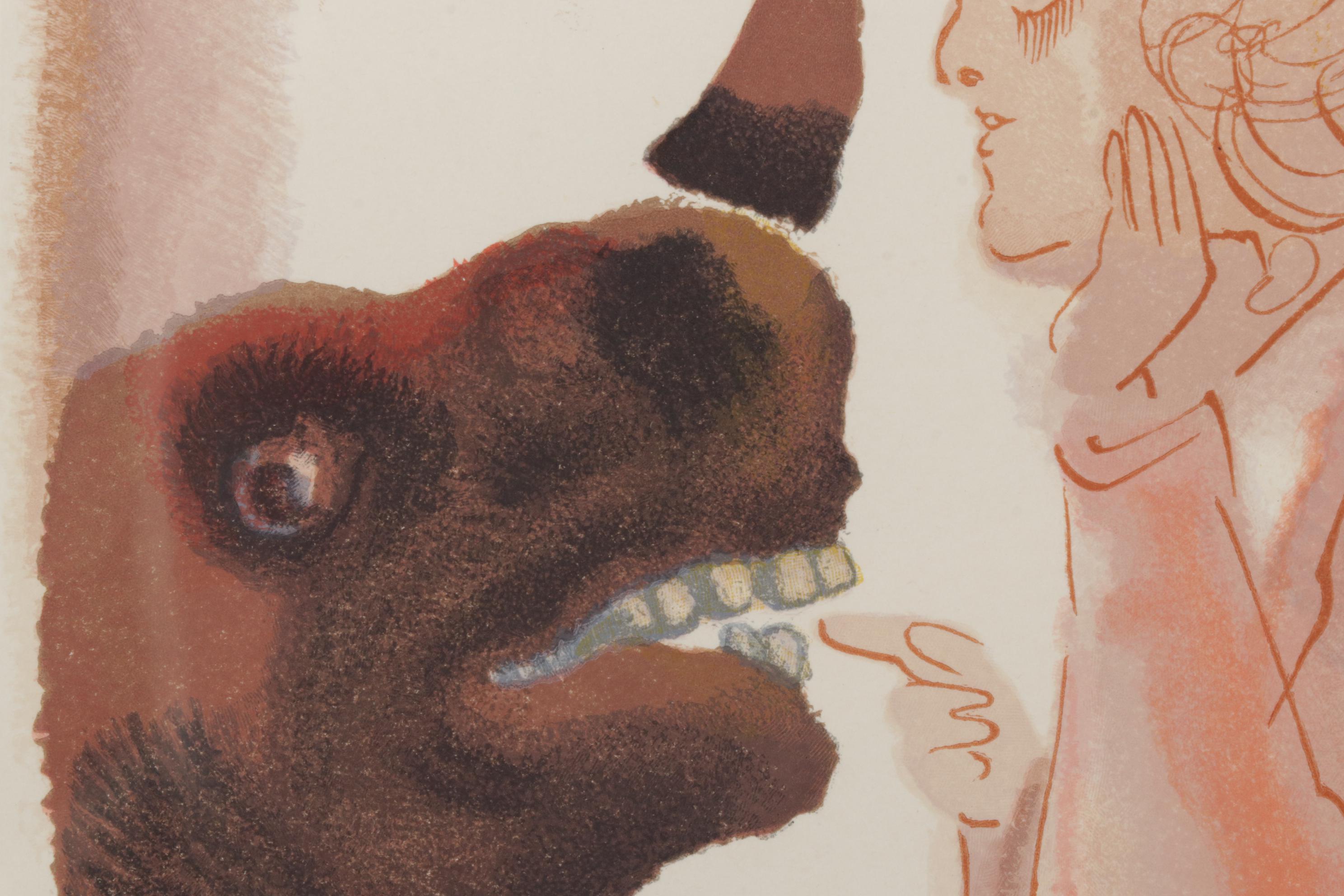 Salvador Dalí Wood Engraving "Le ciel de Mercure"