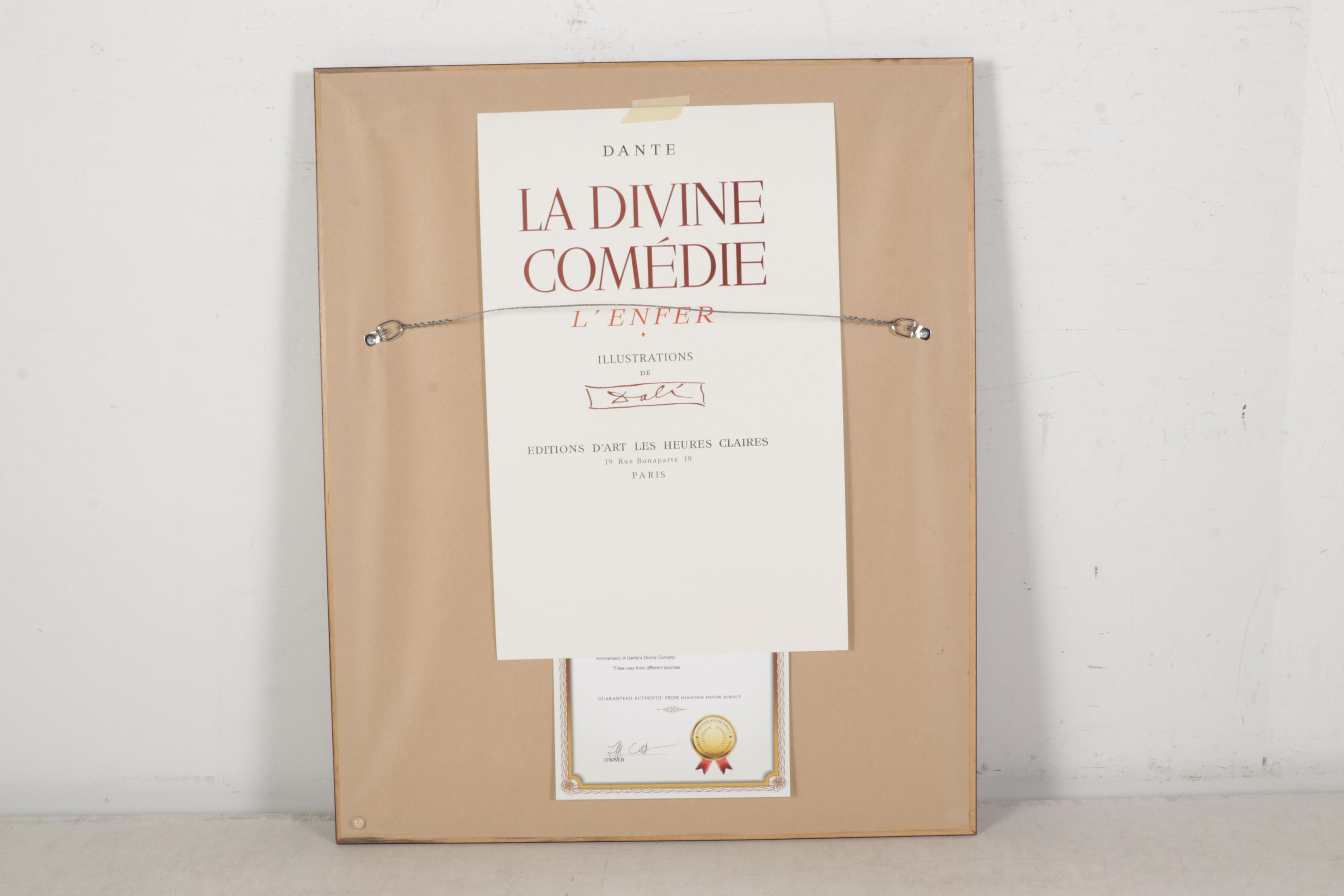 Salvador Dalí Wood Engraving "Le ciel de Mercure"