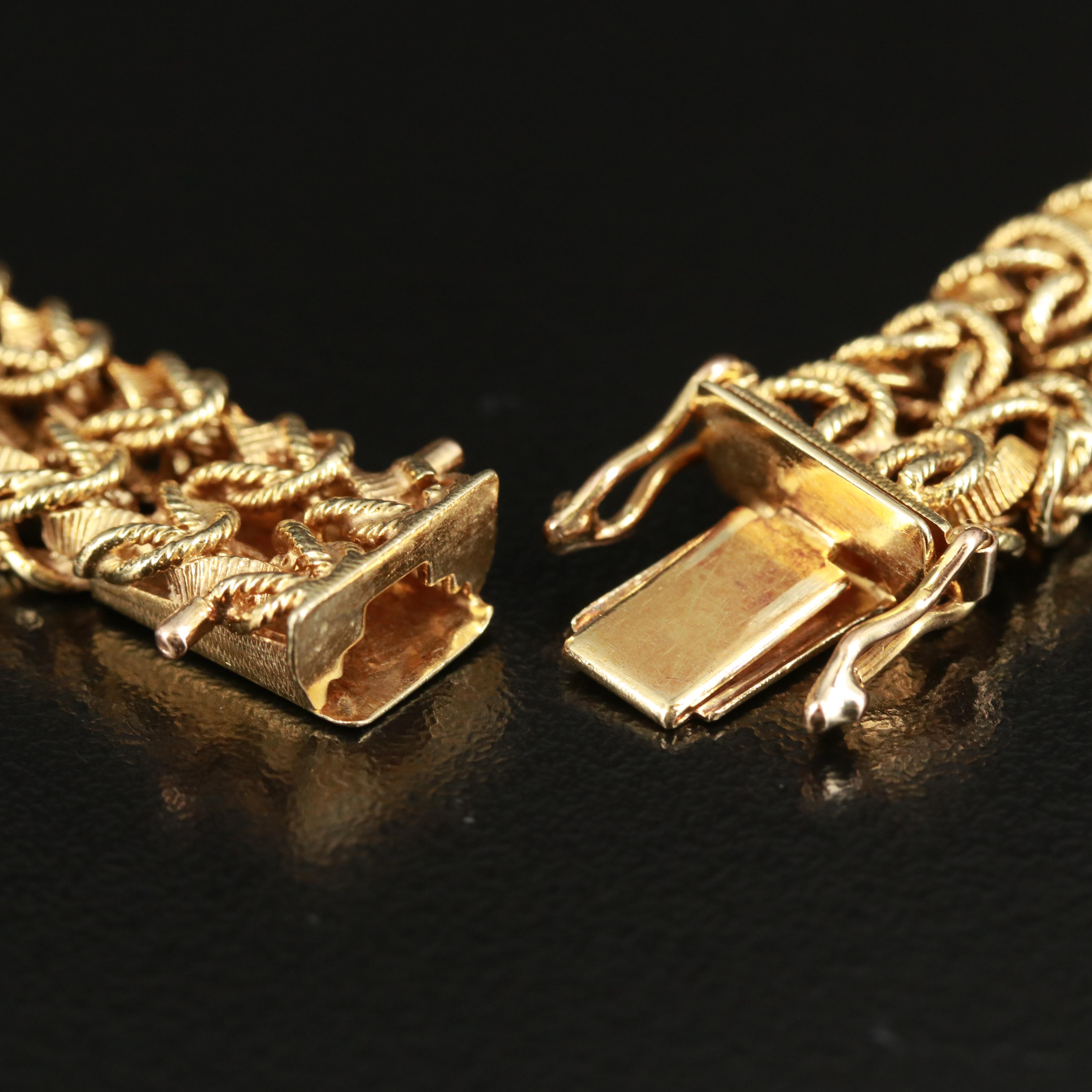 Tiffany & Co. 14K Fancy Byzantine Chain Necklace