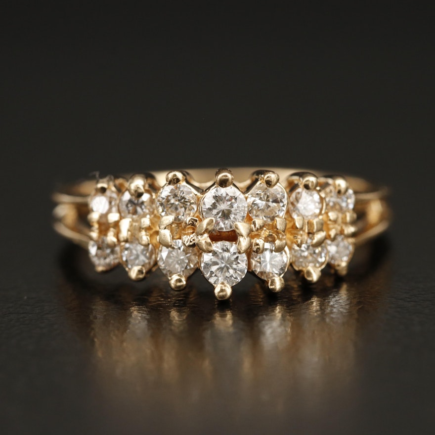 14K 0.45 CTW Diamond Ring