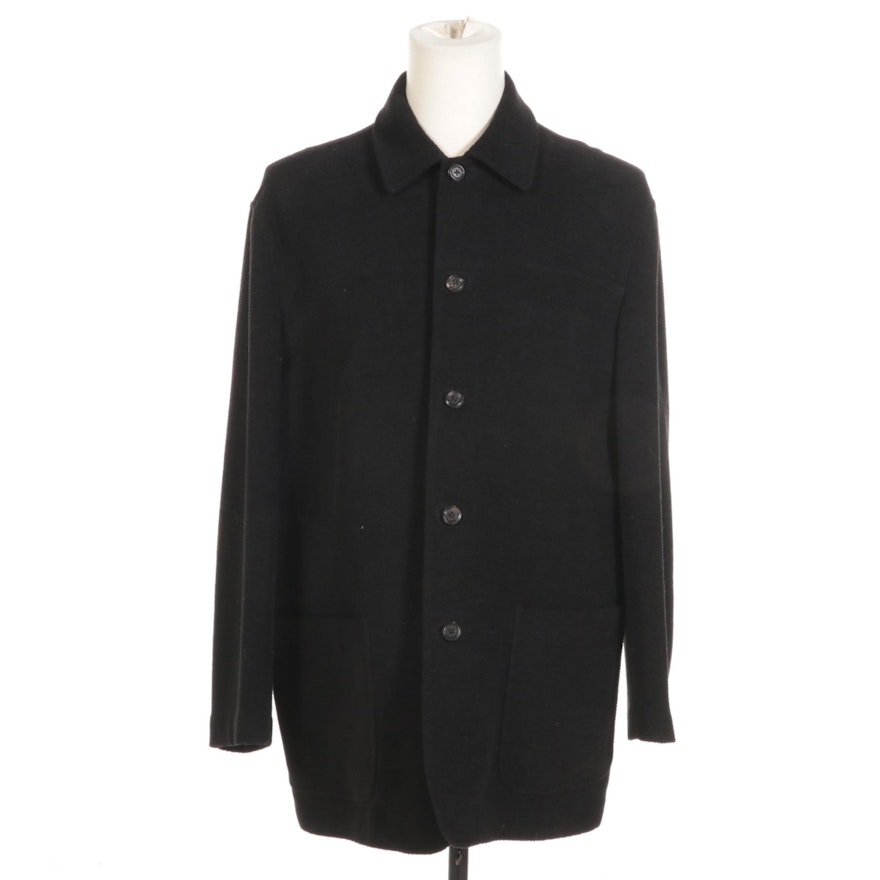 Men's Tommy Bahama Black Button-Front Jacket