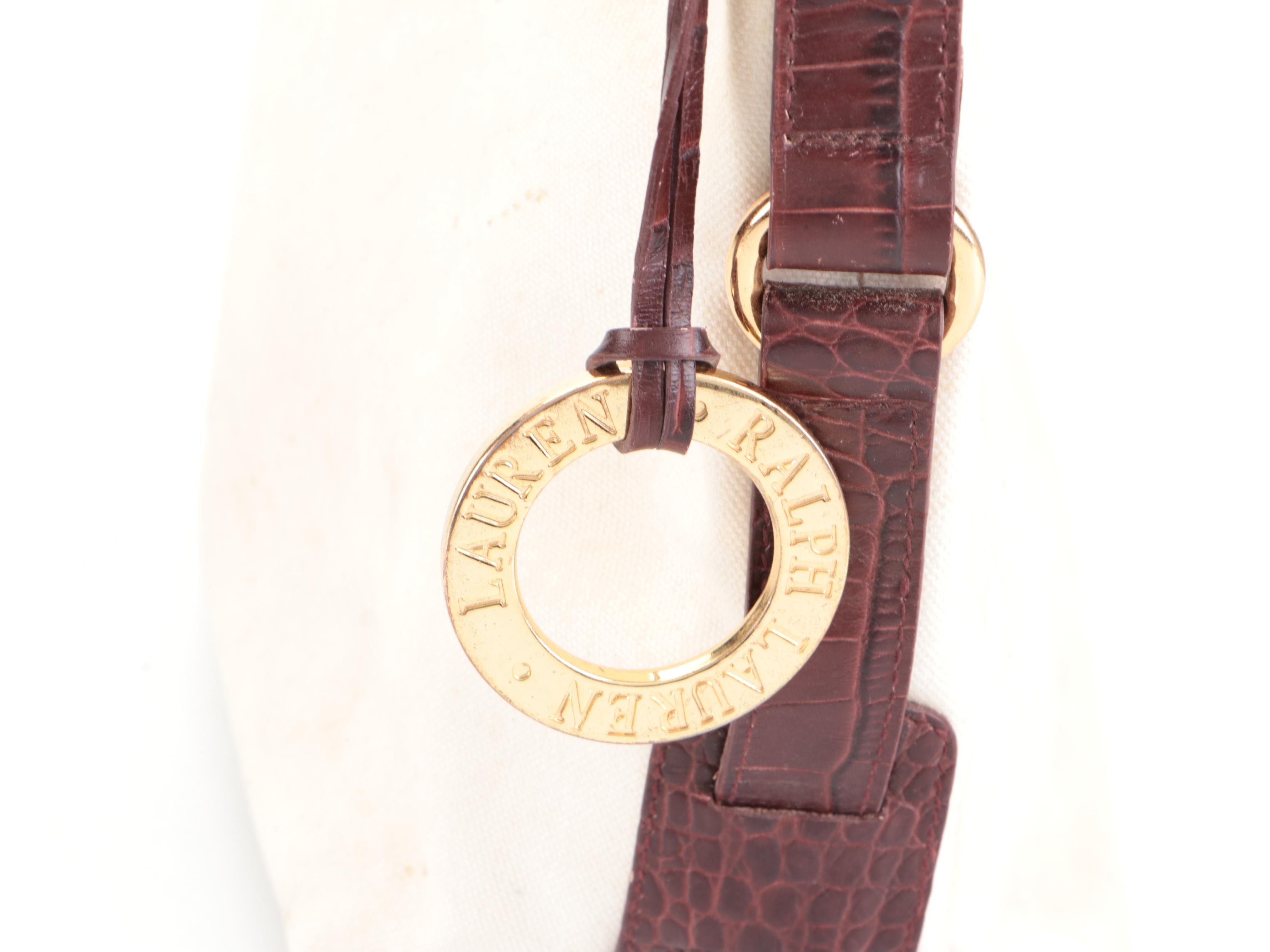 Maurizio Taiuti Croc-Embossed Tote, Ralph Lauren Shoulder Bag, Snakeskin Clutch