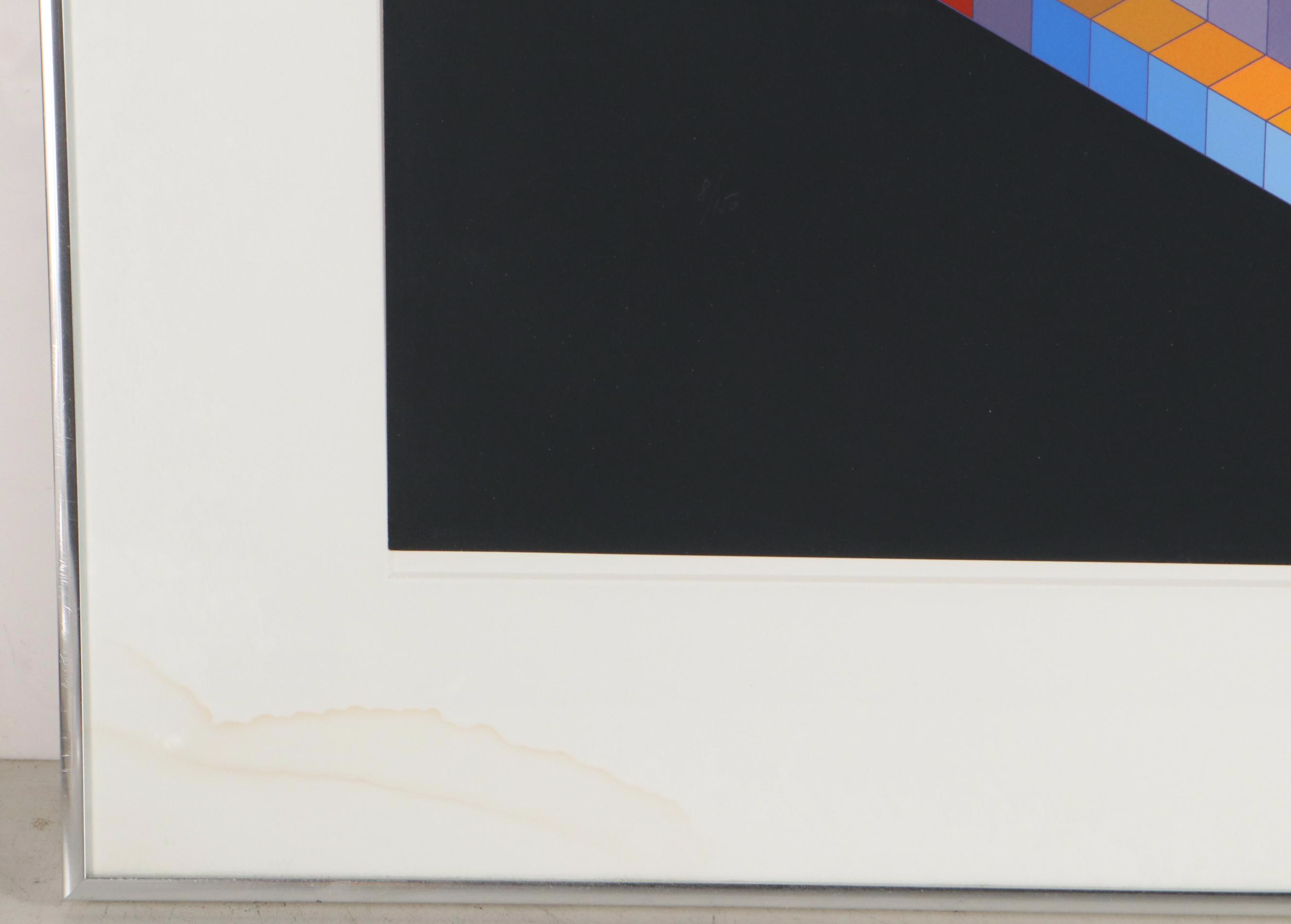 Victor Vasarely Op Art Serigraph "Tsiga II"