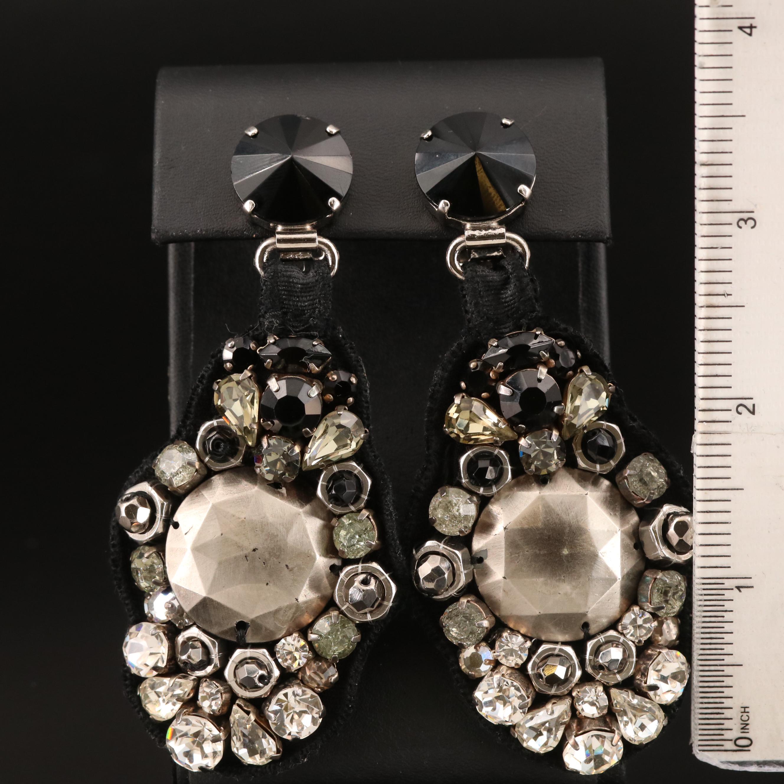 PRADA "Bijoux" Rhinestone Earrings