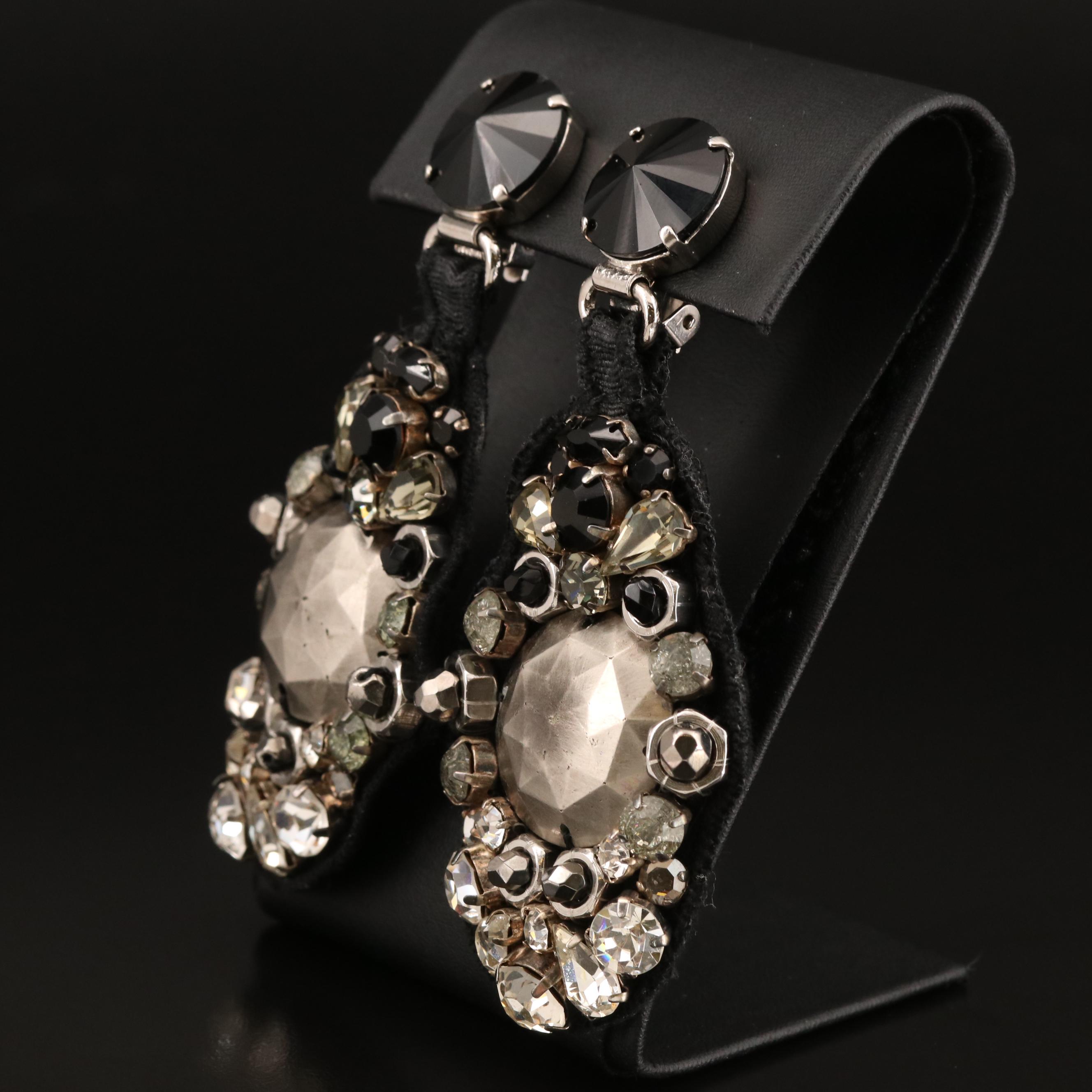 PRADA "Bijoux" Rhinestone Earrings