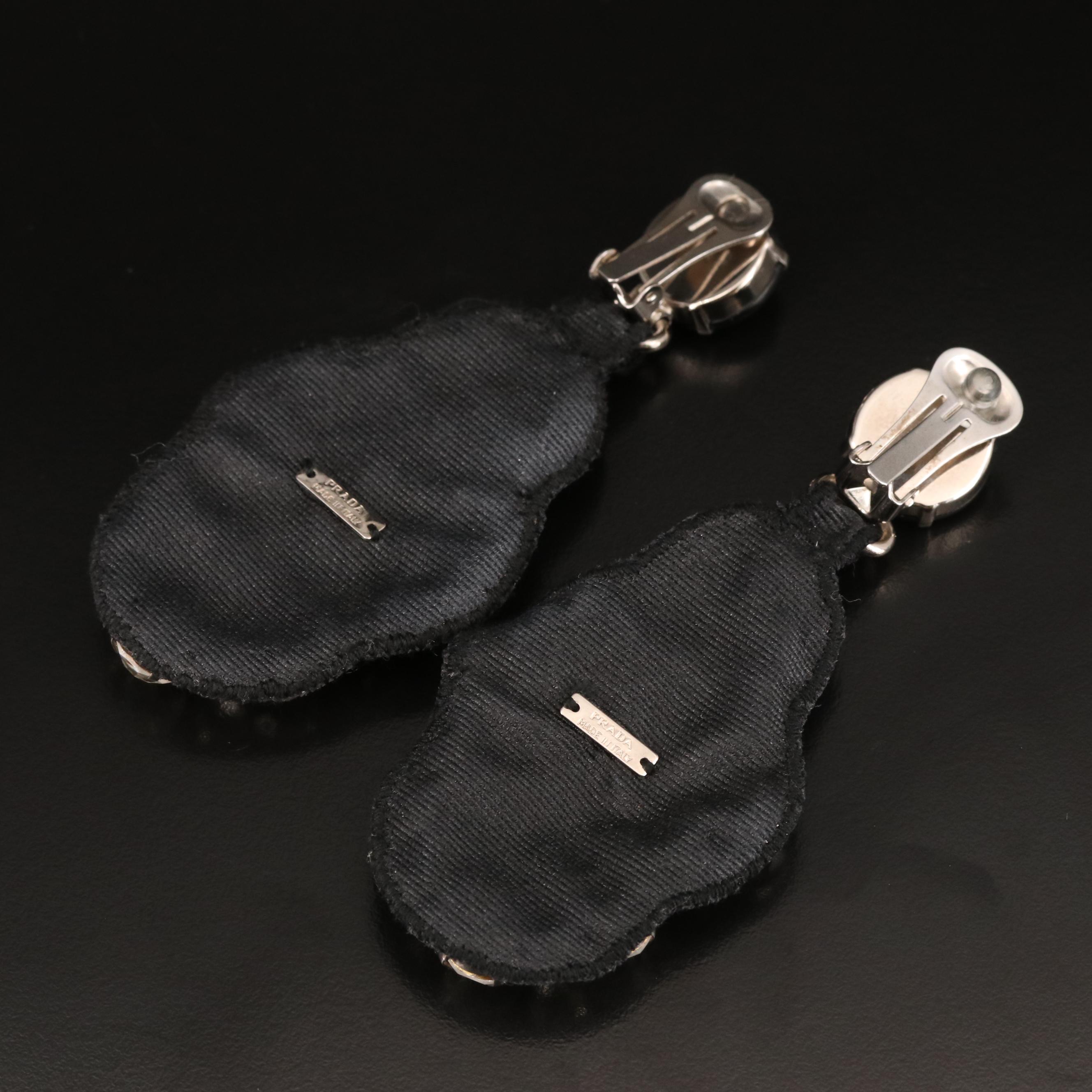 PRADA "Bijoux" Rhinestone Earrings