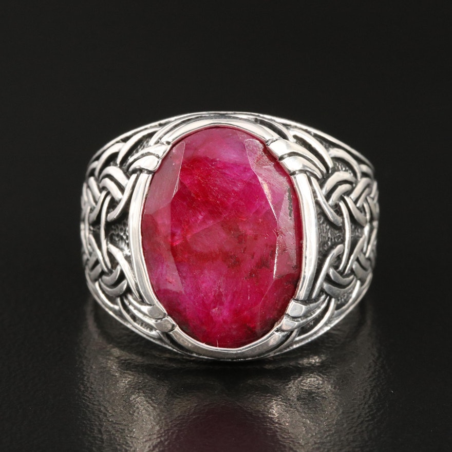 Sterling Sillimanite Ring