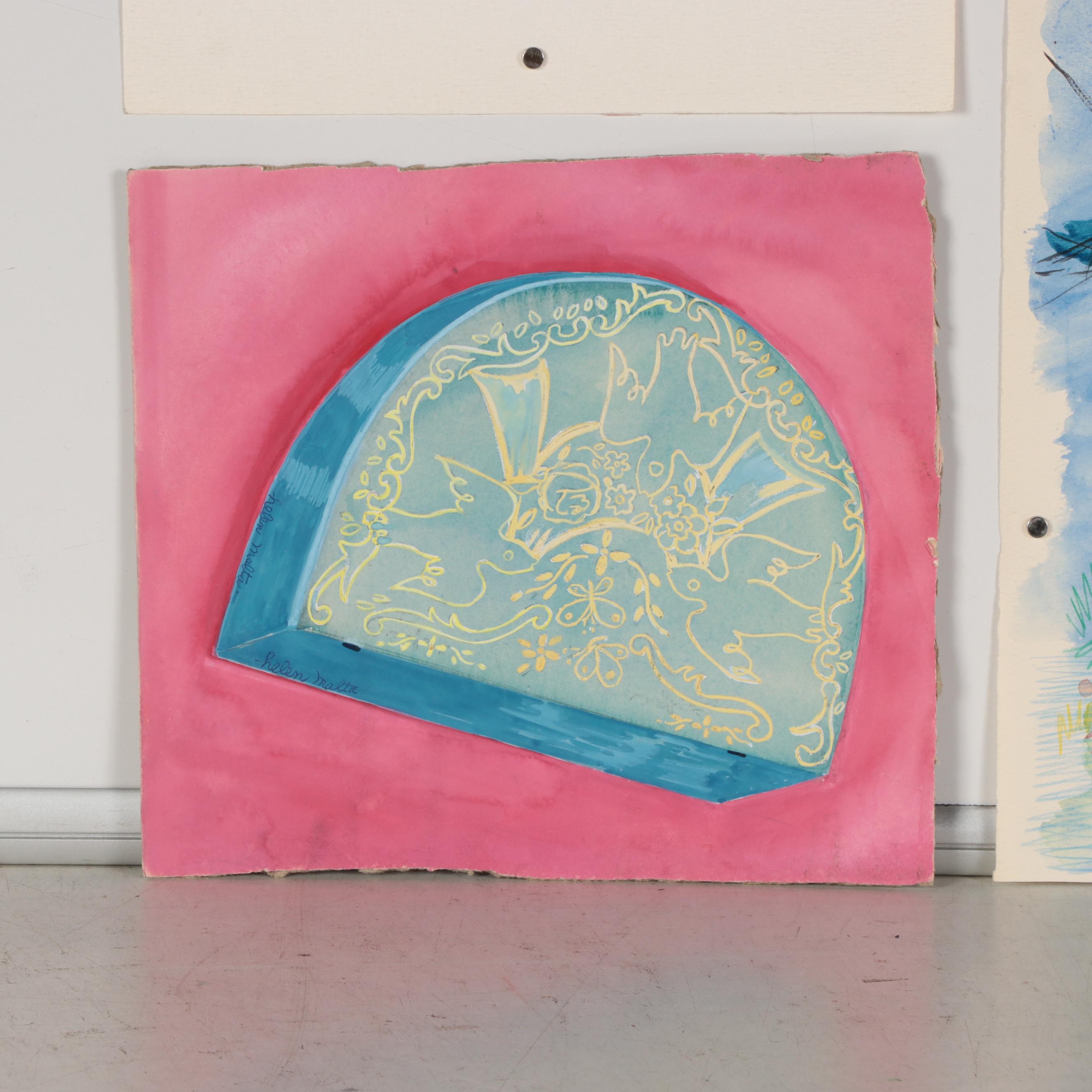 Helen Malta Watercolor Paintings