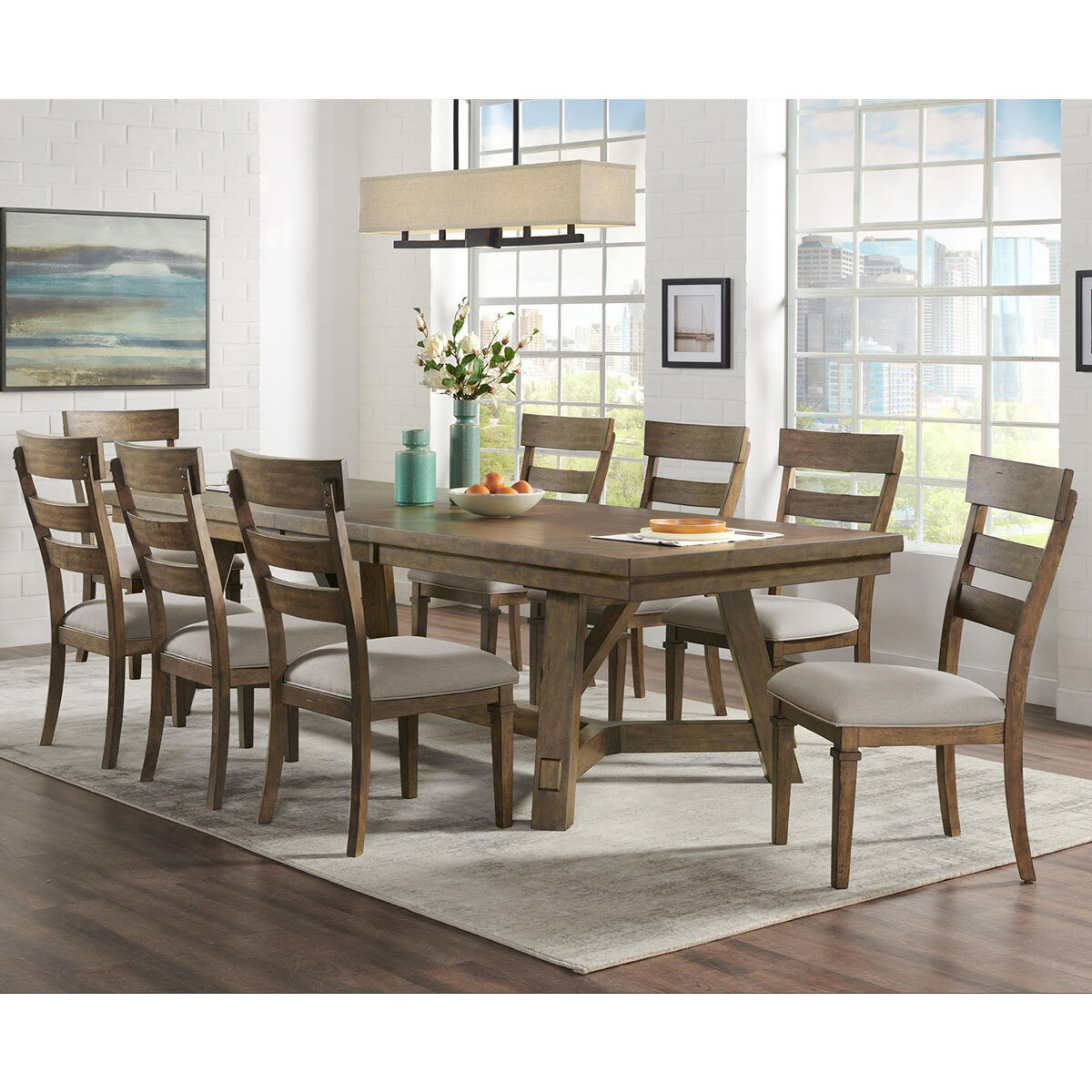 Craft & Main "Brookwood" Nine-Piece Dining Set