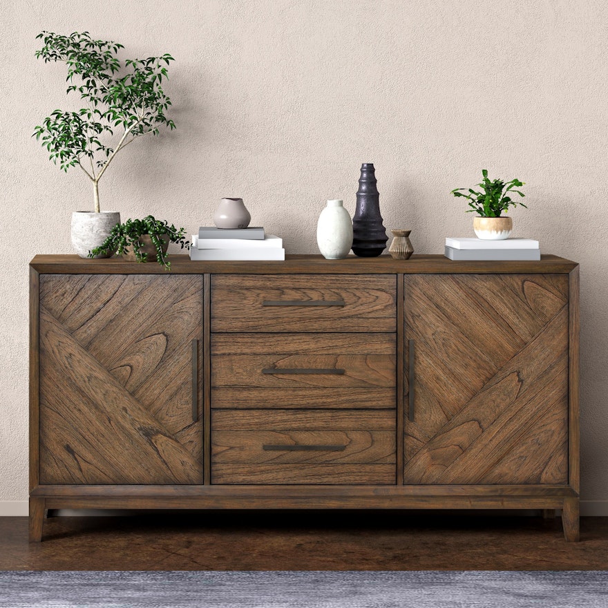 Pike & Main "Galena" 66" Accent Console Cabinet Table