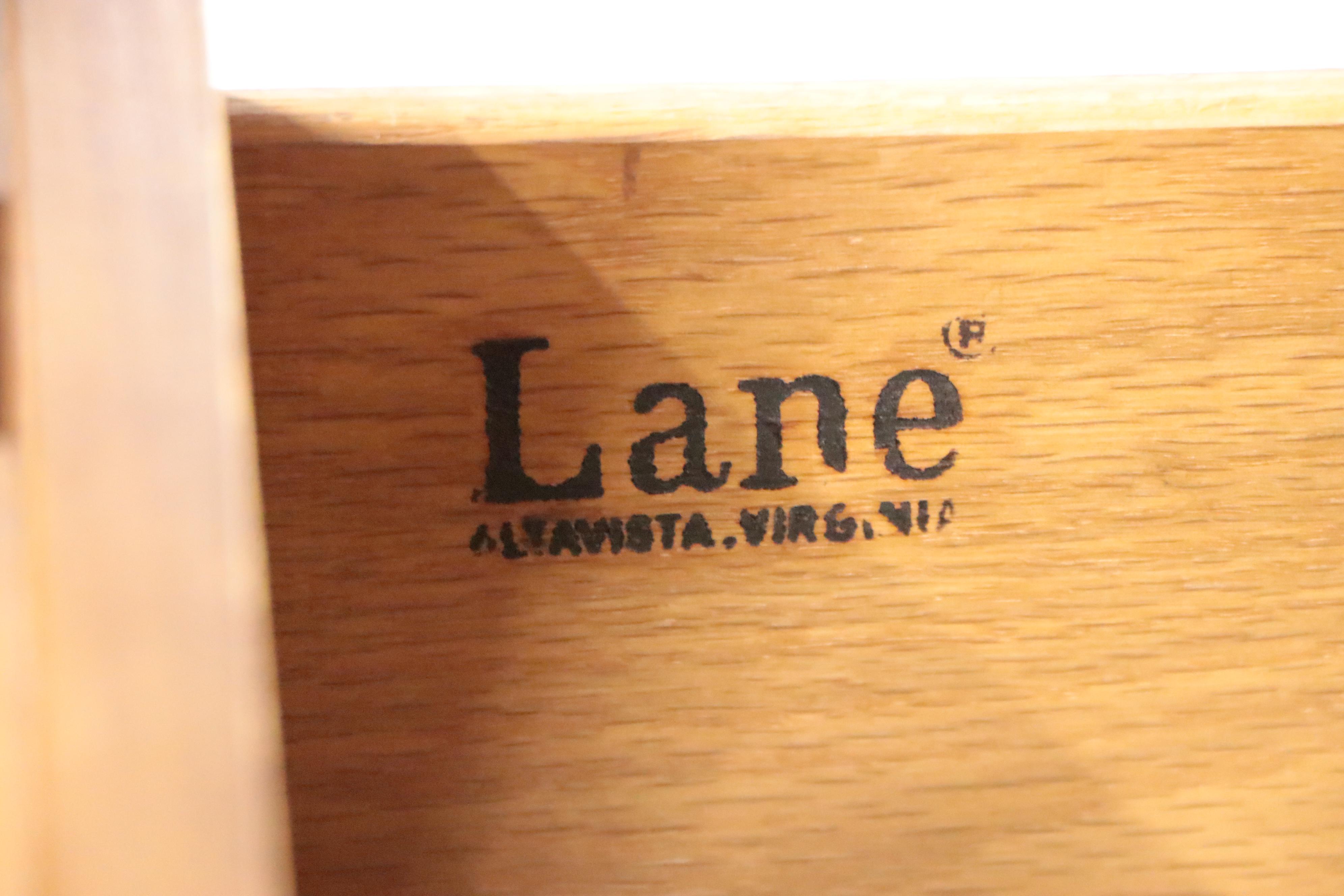 Lane "Mosaic" Brutalist Style Oak Wardrobe, 1970s