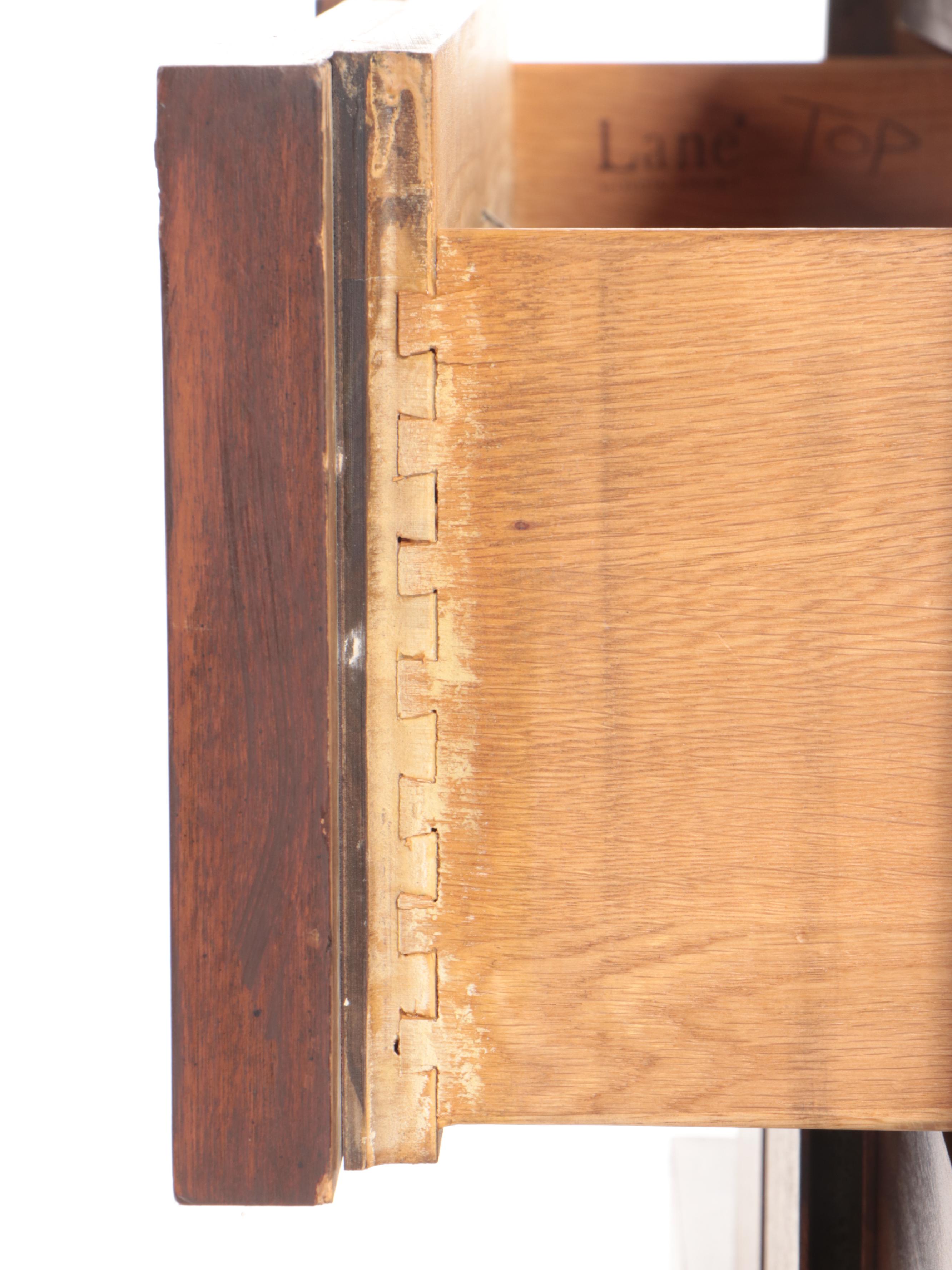 Lane "Staccato" Brutalist Style Walnut Five-Drawer Chest, 1970s