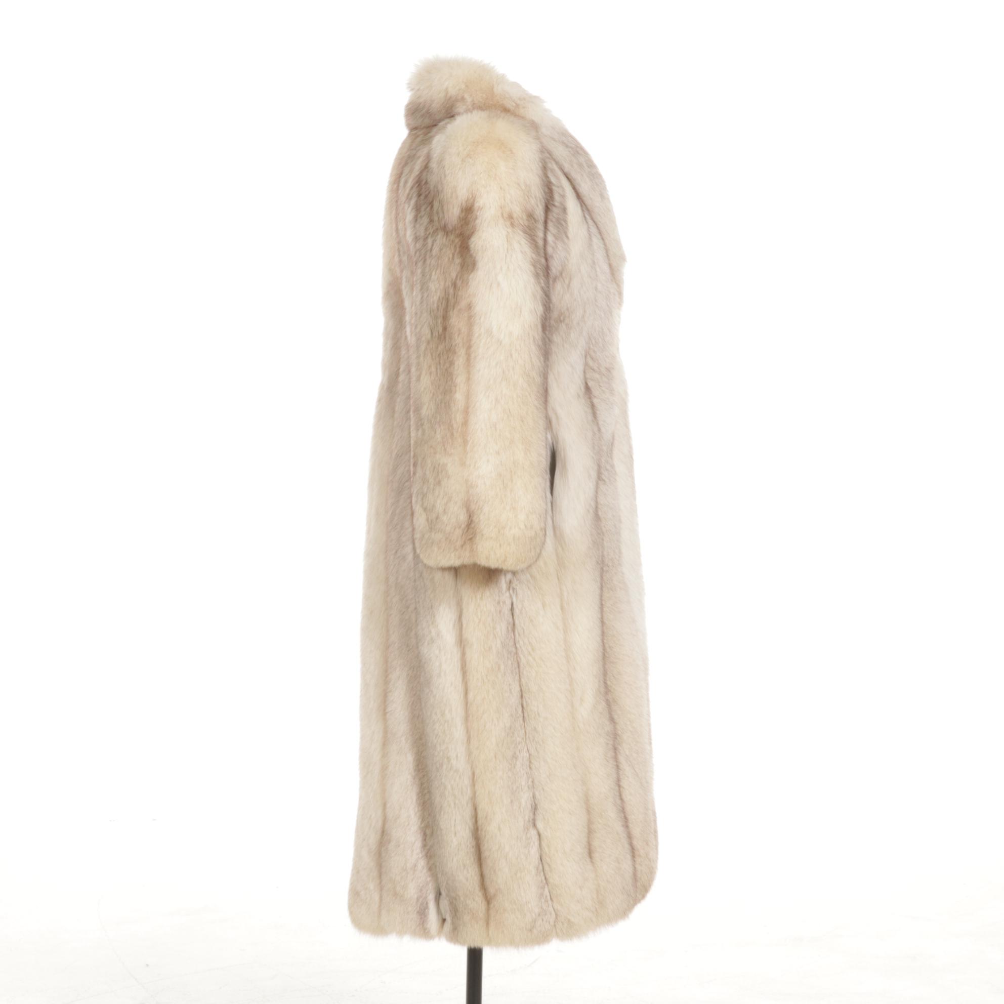 Blue Fox Fur Full-Length Coat from Furs By Yianni