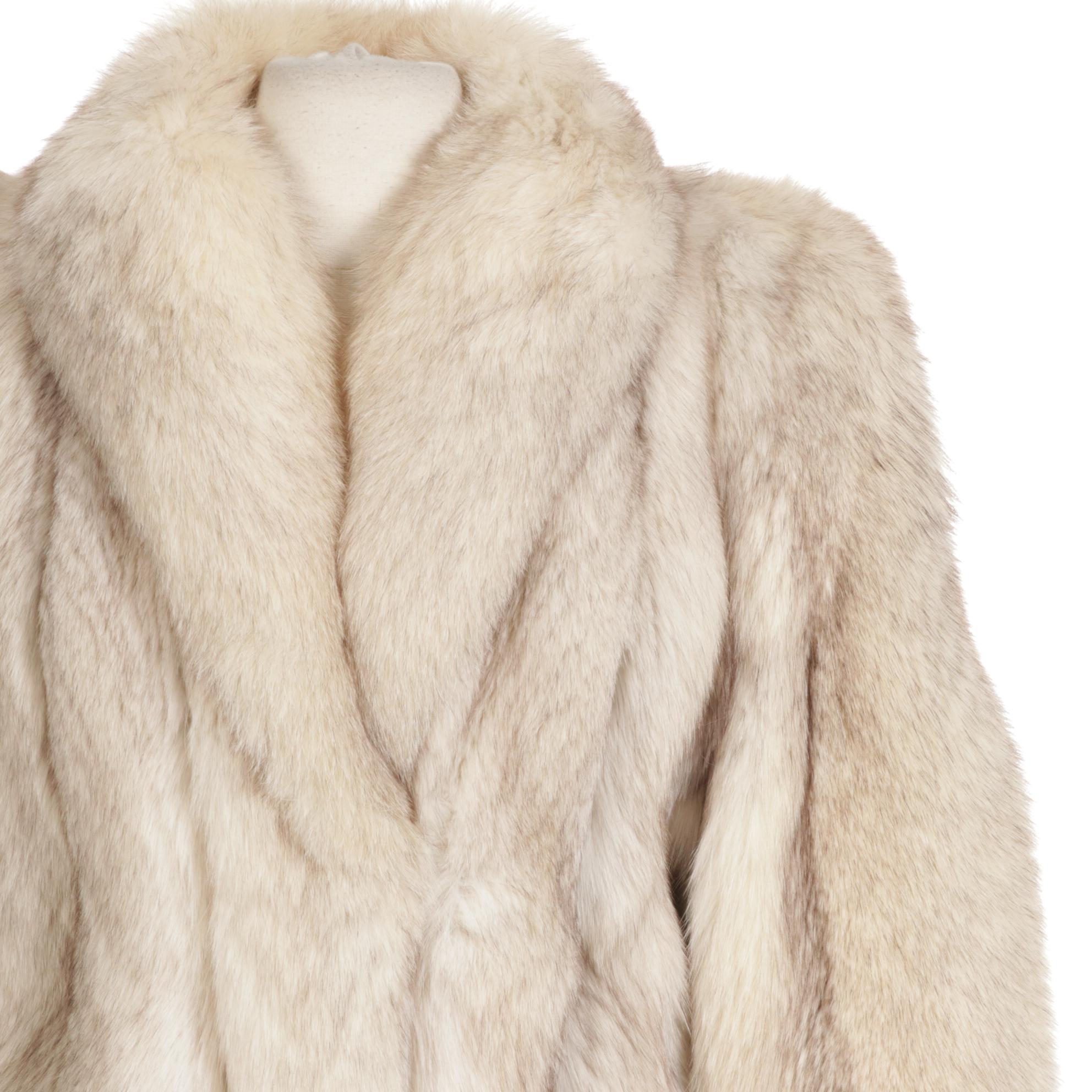 Blue Fox Fur Full-Length Coat from Furs By Yianni