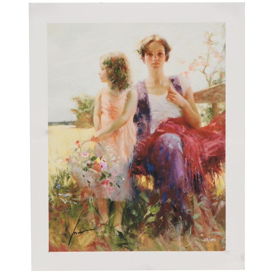 Pino Daeni Giclée "Flower Basket Revisited"