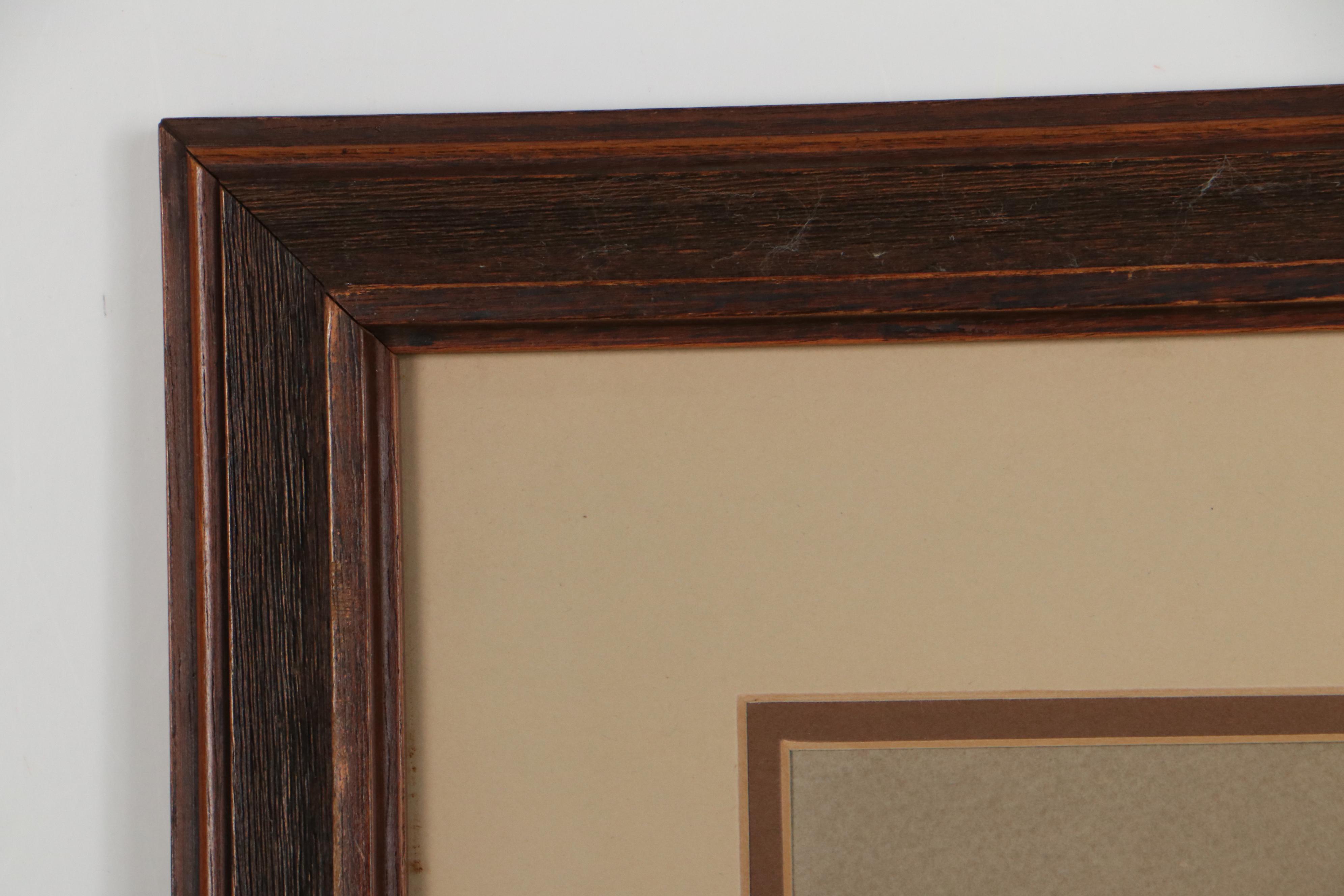 Robert Linskey Portrait Pastel Drawing of Native American