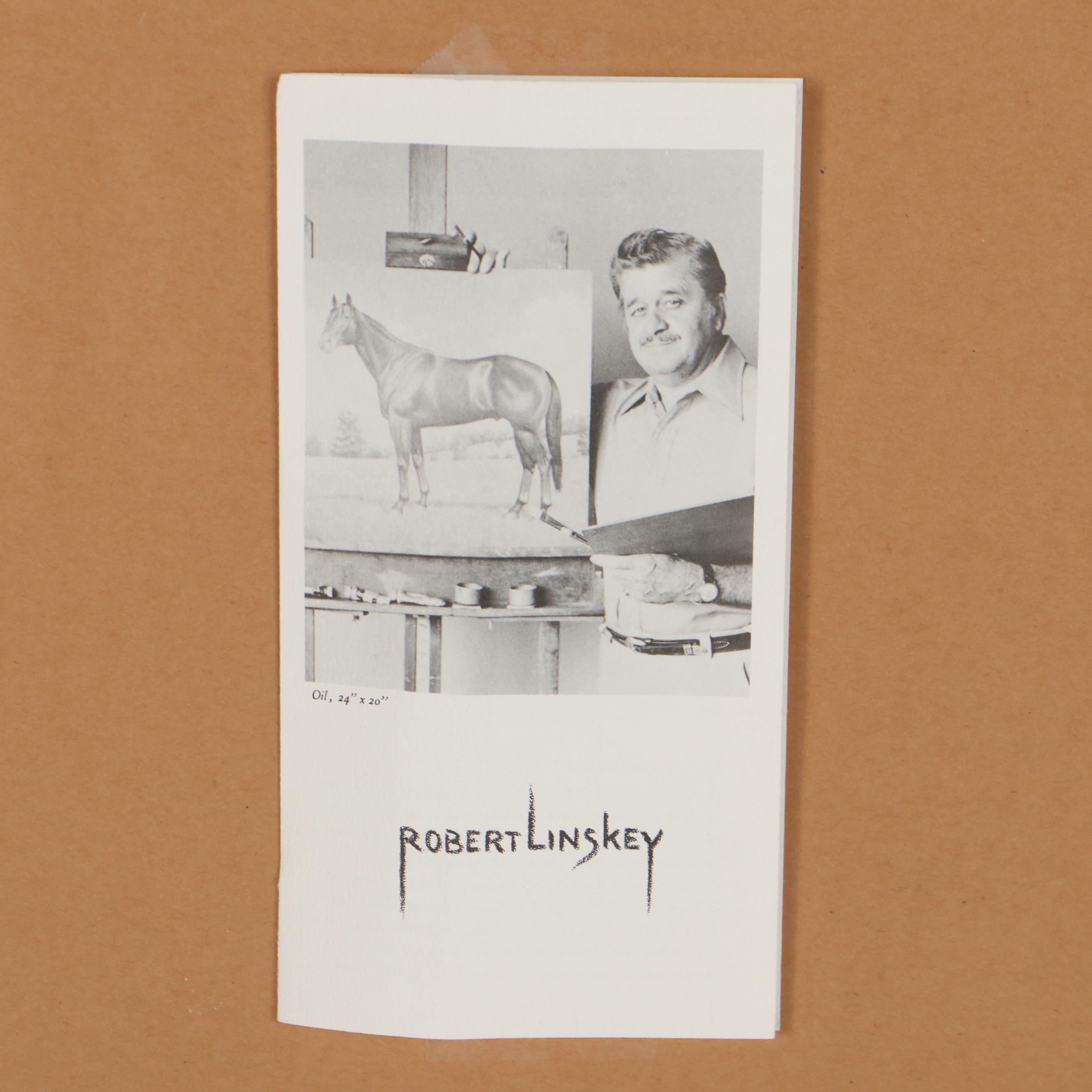 Robert Linskey Portrait Pastel Drawing of Native American