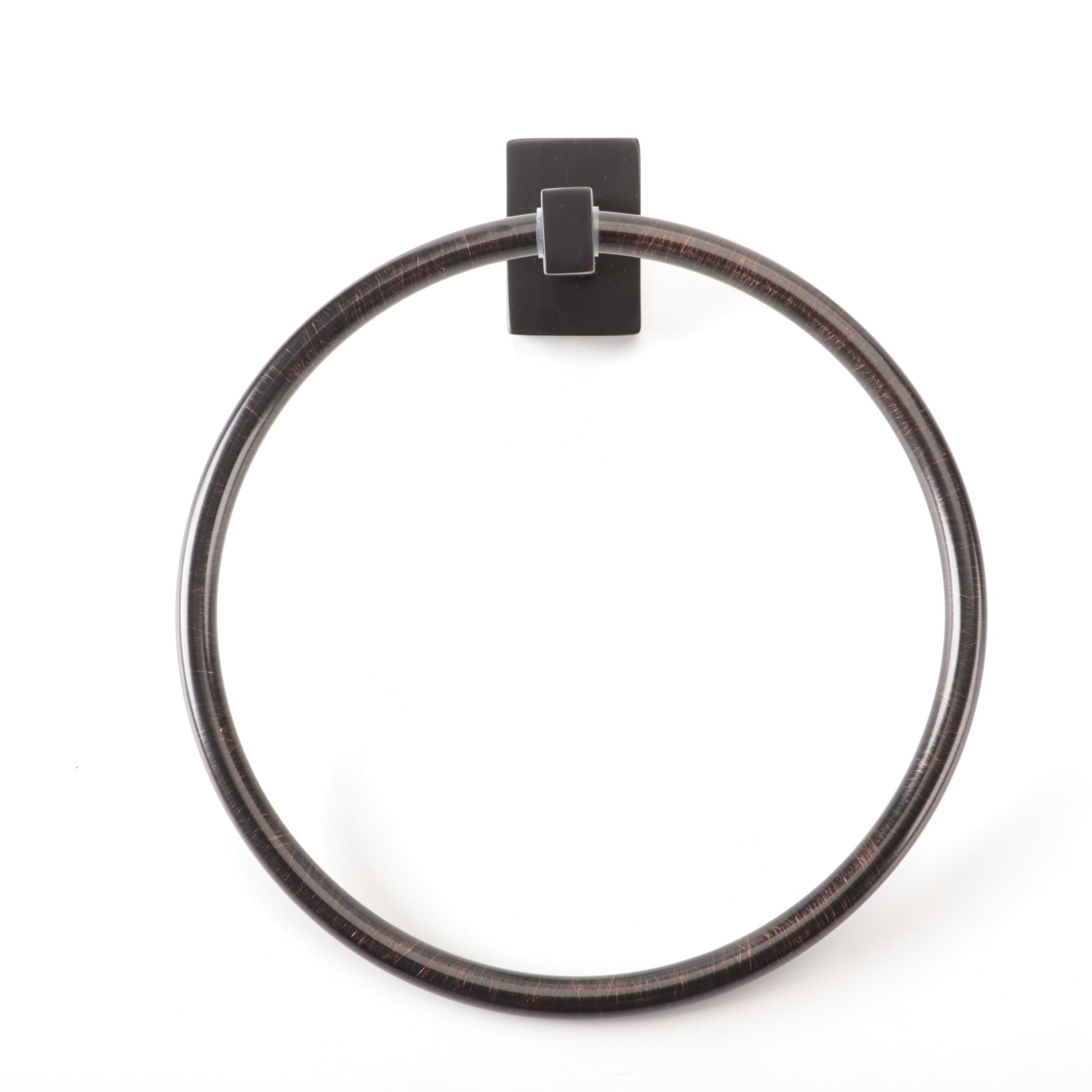 Two Towel Rings in Dark Oil-Rubbed Bronze