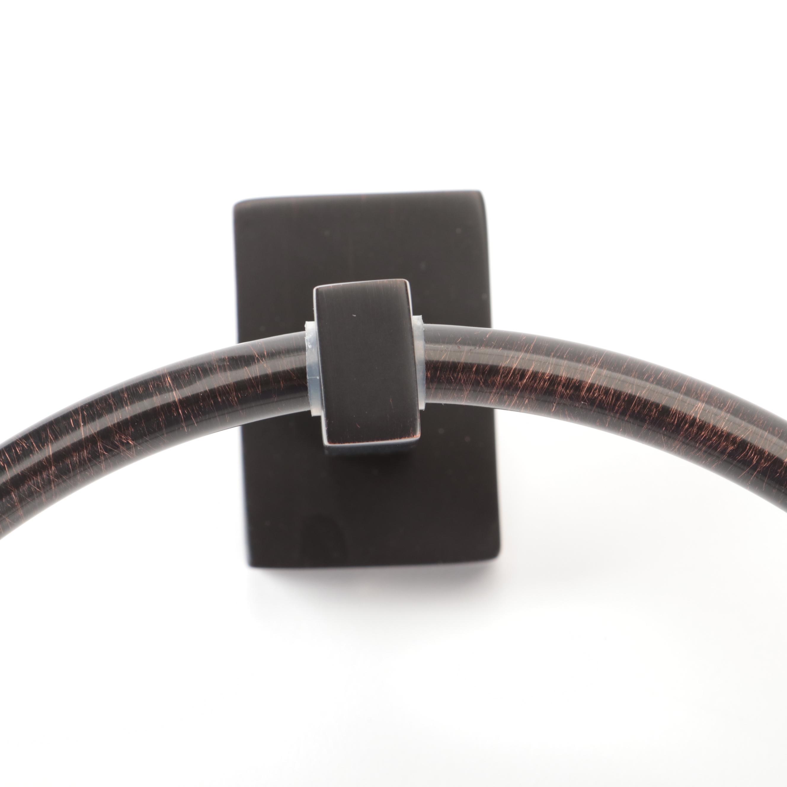 Two Towel Rings in Dark Oil-Rubbed Bronze