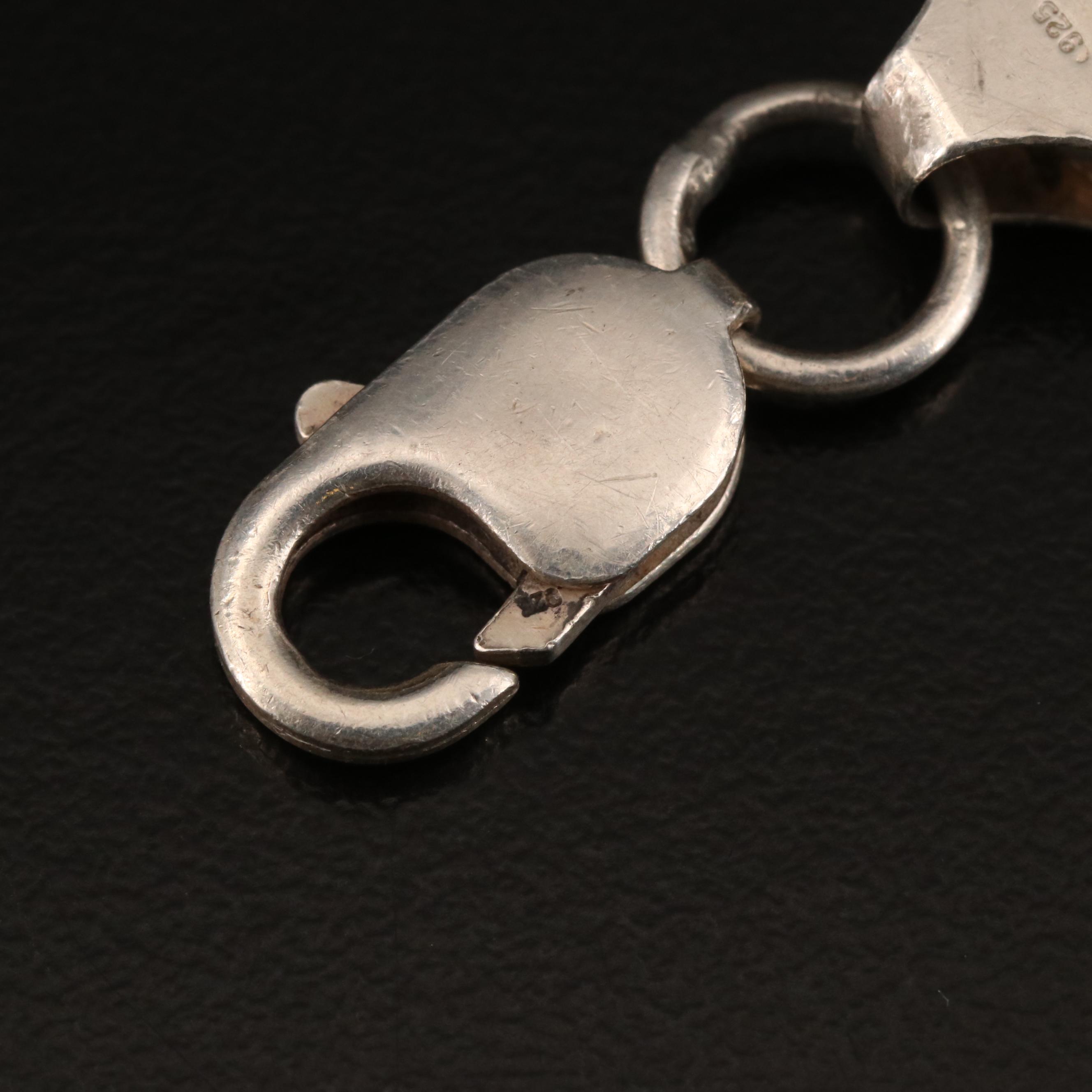 Italian Sterling Figaro Chain Bracelet